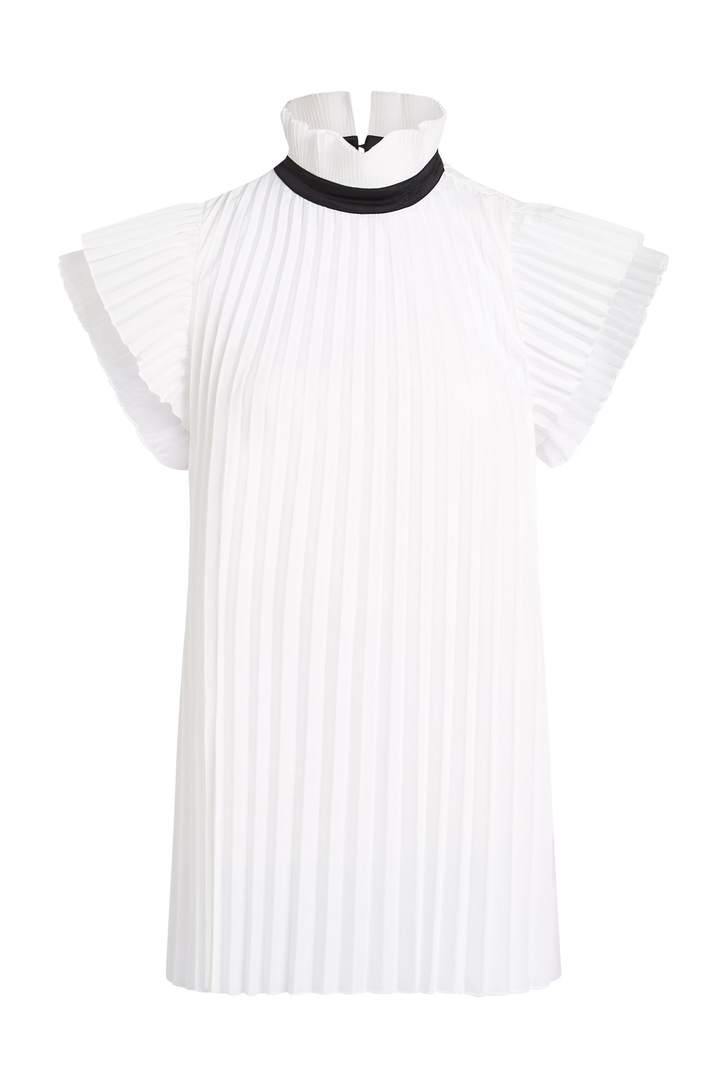 KARL STUDIO PLEATED BLOUSE WHITE 5