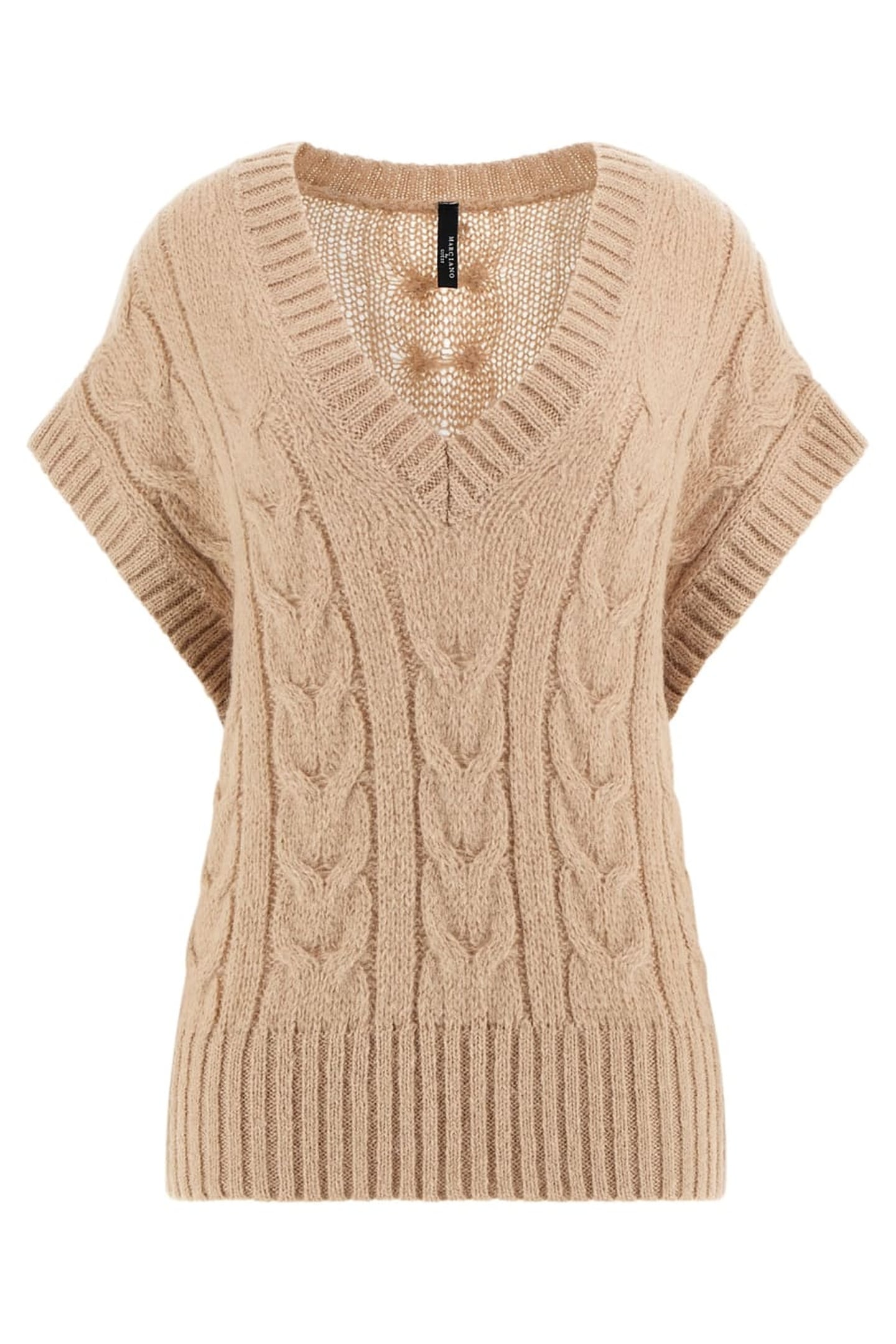 AIDA KIMONO VEST CAB SAND GRAIN HEATHER 1