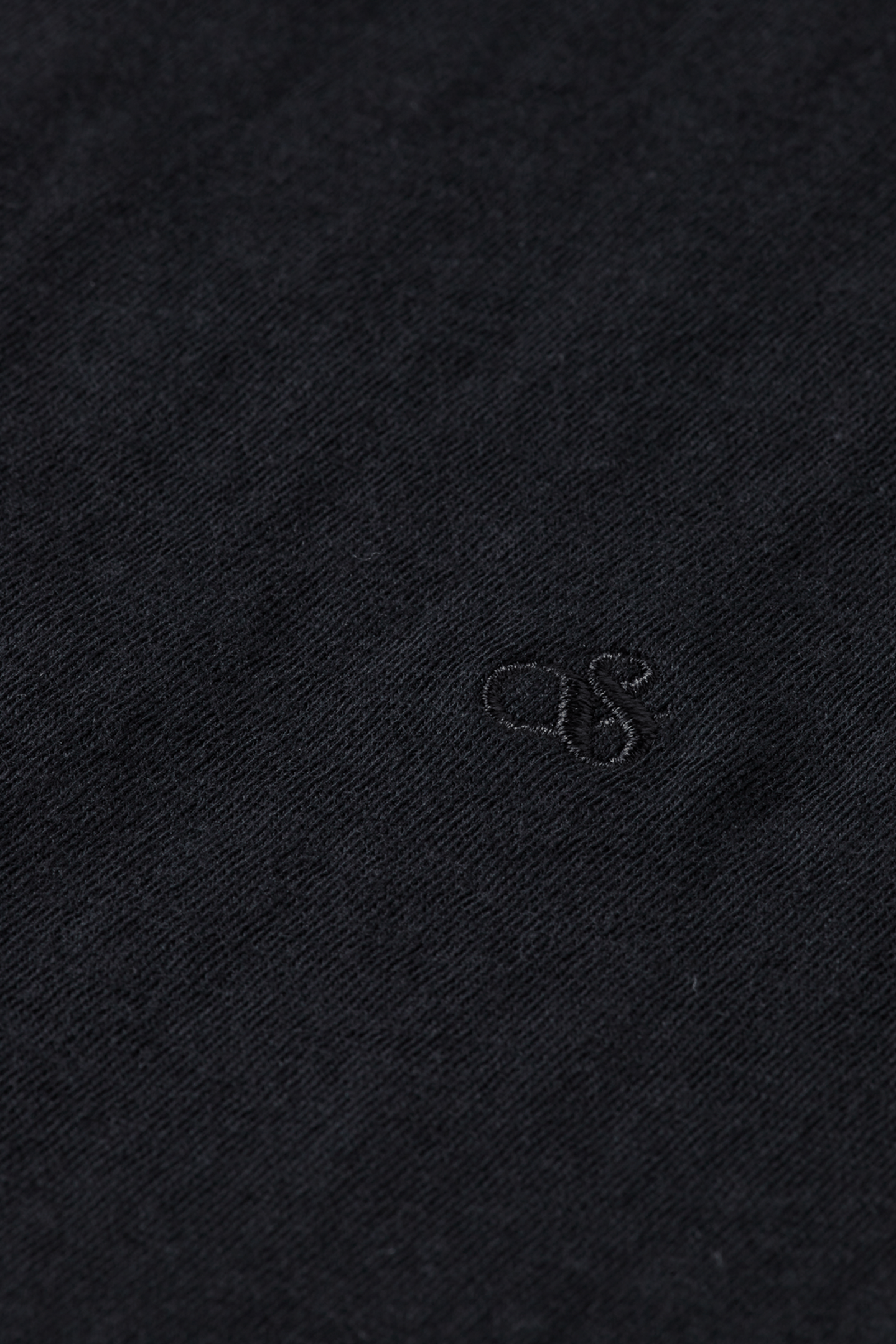 SLUB V-NECK T-SHIRT BLACK 6