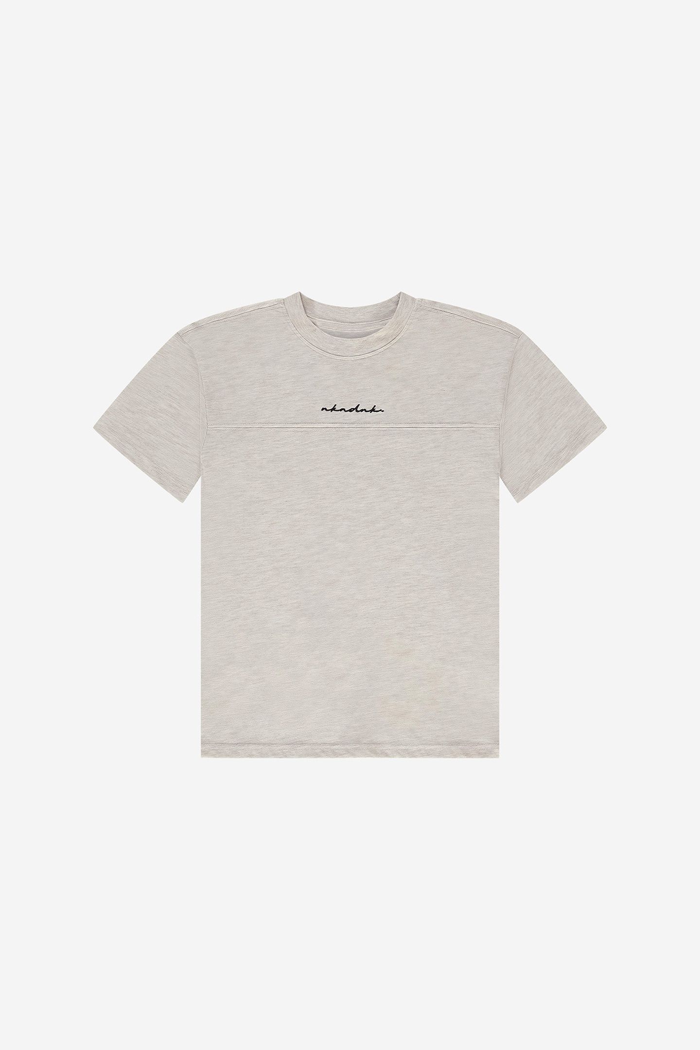 CUTSEAM T-SHIRT CREAM MELANGE 1