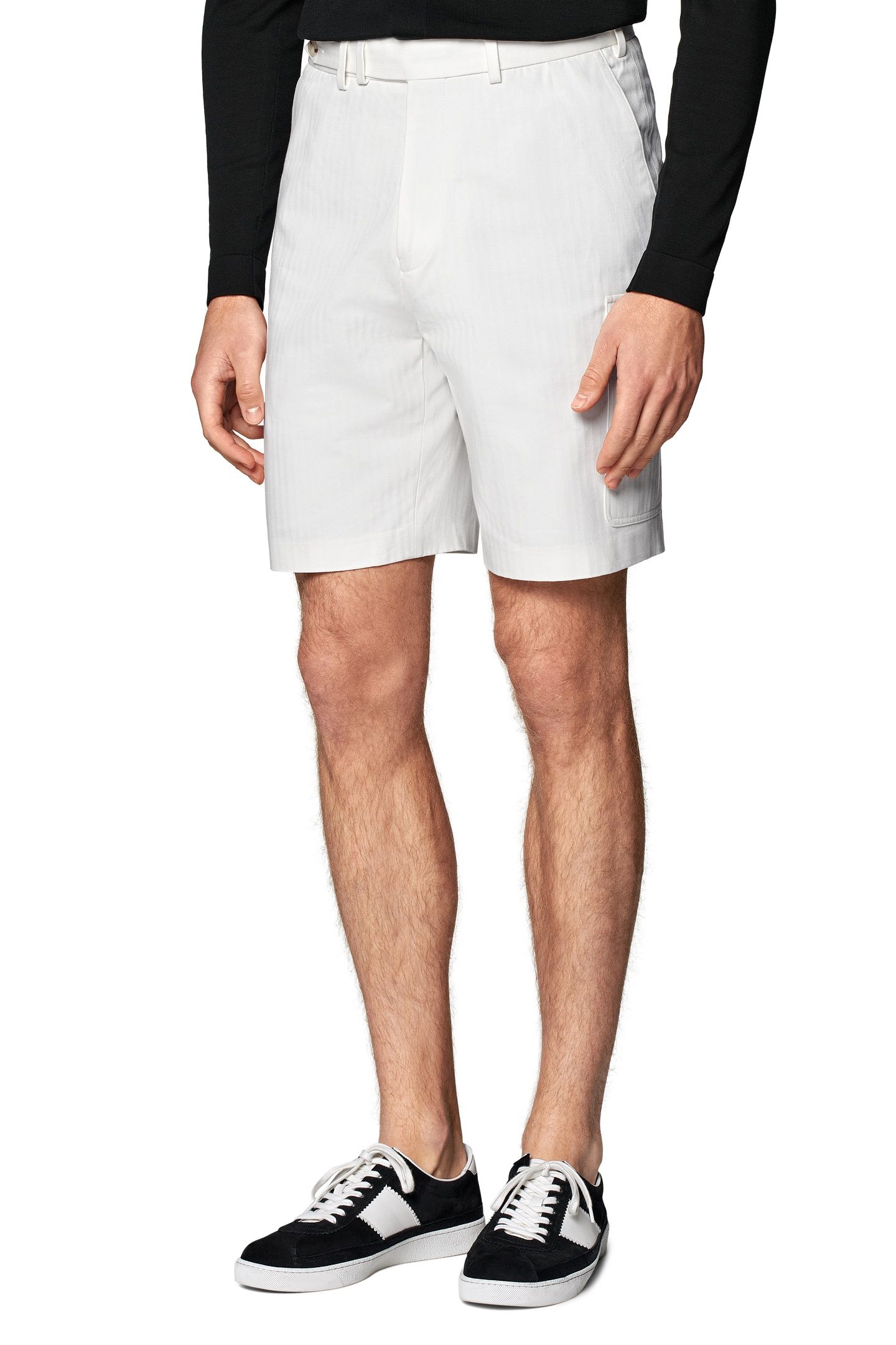 BLAKE CARGO SHORTS-OFF-WHITE CHINO, DENIM AND SHORTS WHITE 4