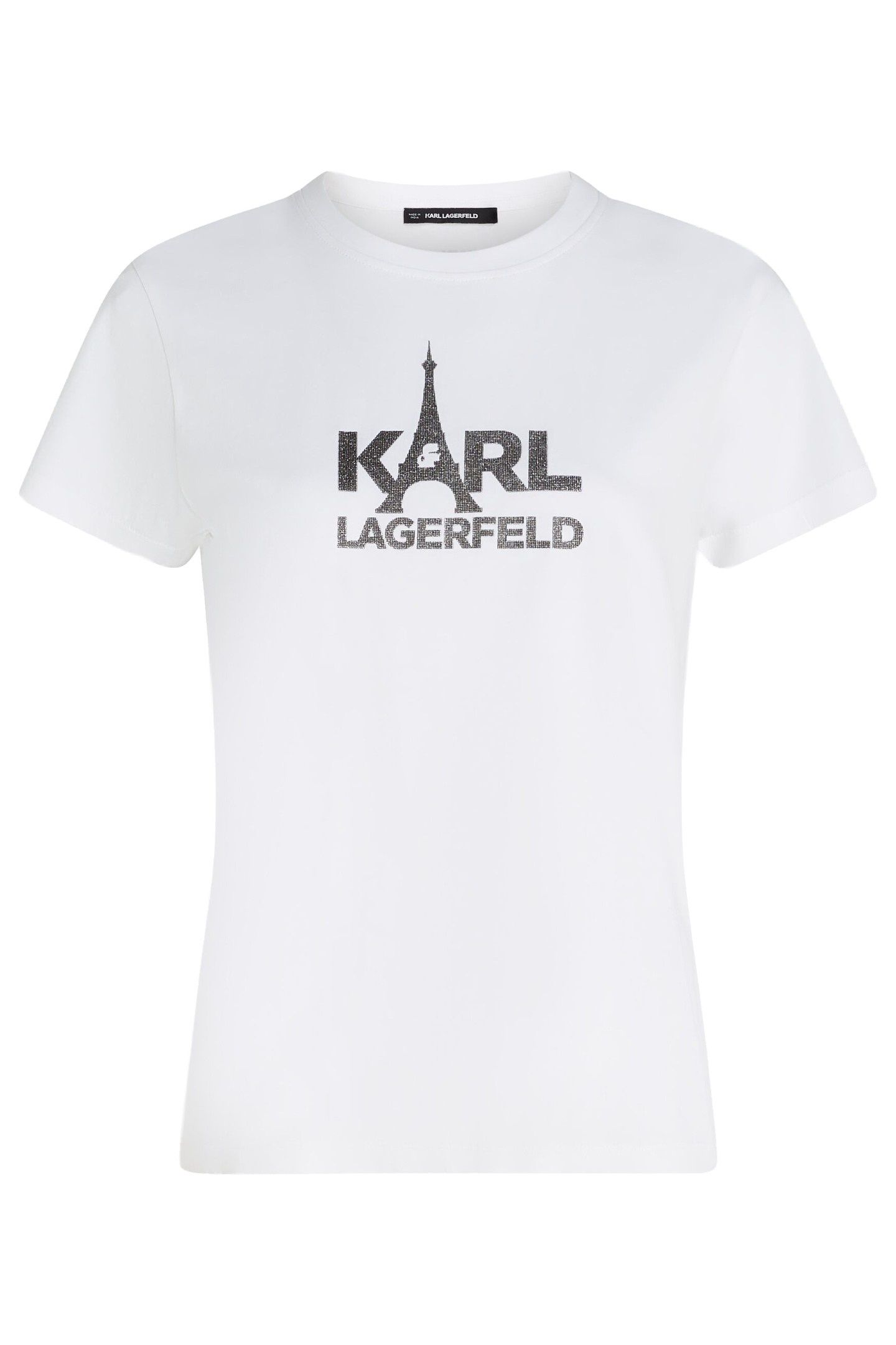 STACK PARIS FOIL PRINT T-SHIRT WHITE 1