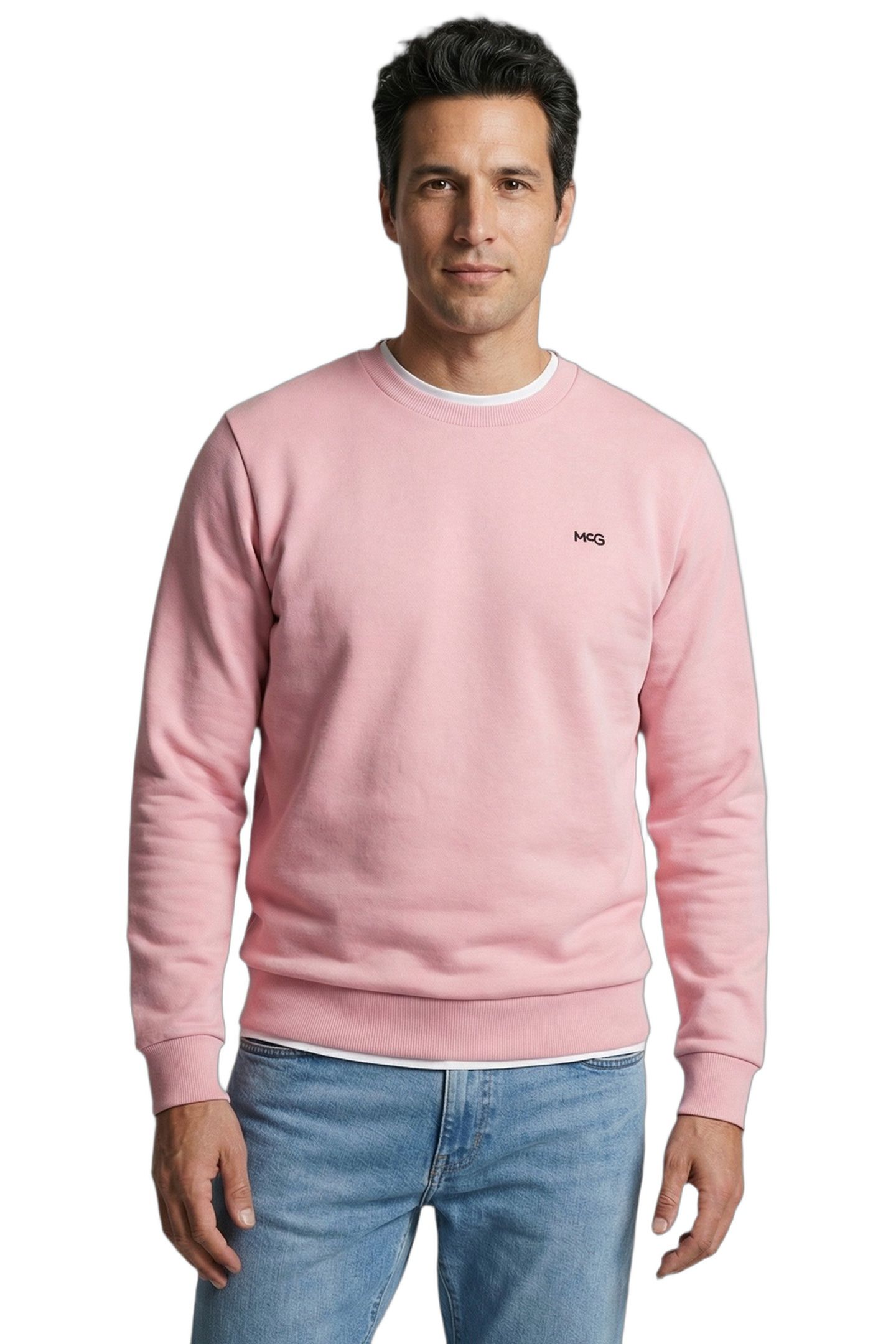MCG LOGO CREW LIGHT PINK 1