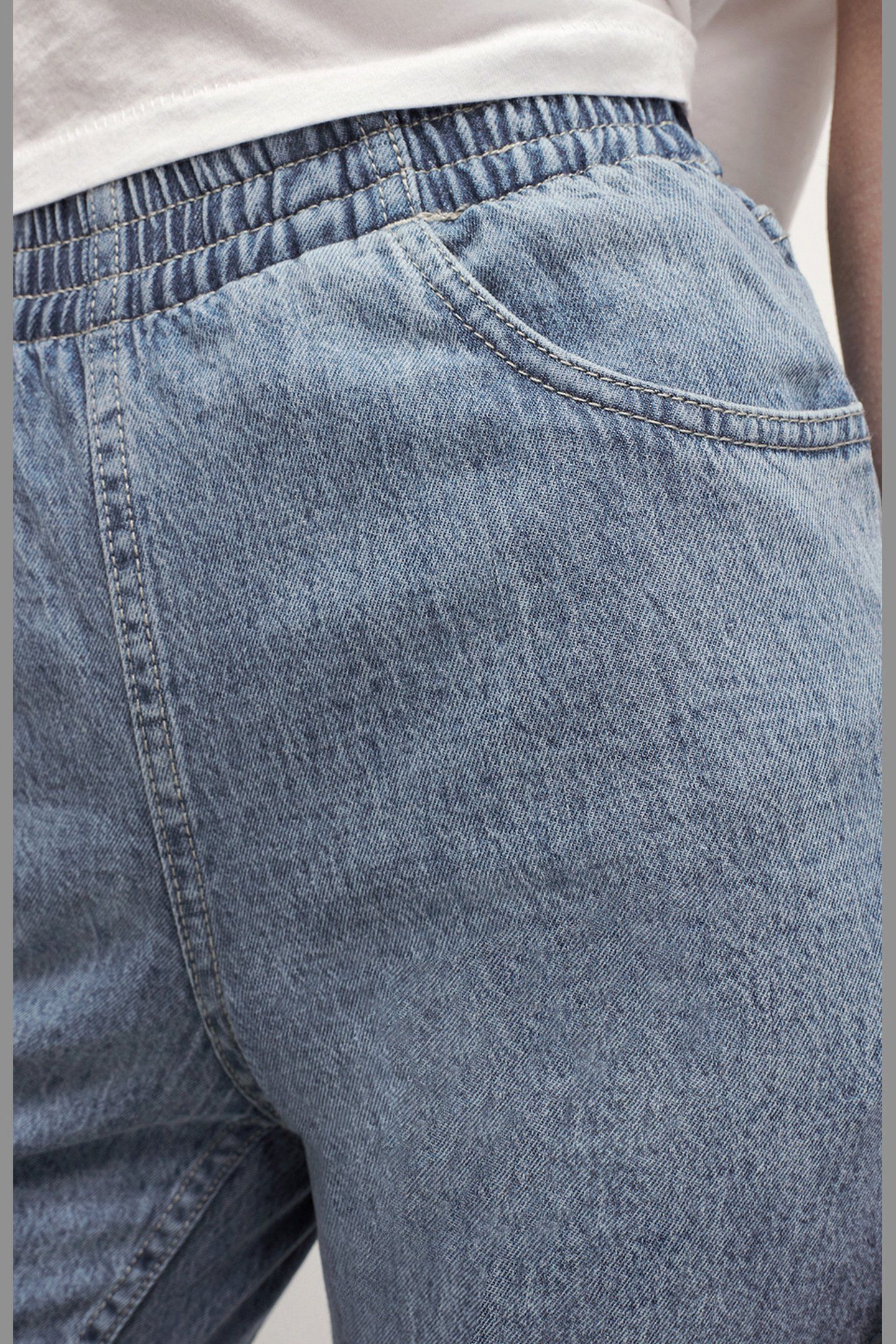 FYBEE 5 POCKETS JEANS BLEU STONE 6