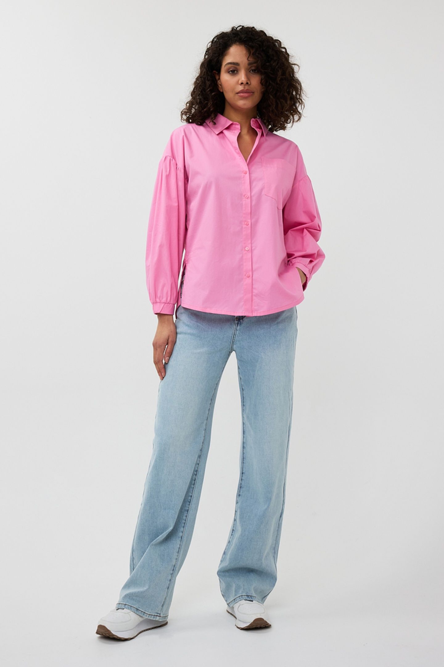 BLOUSE OVERSIZED POPLIN ROSE 2