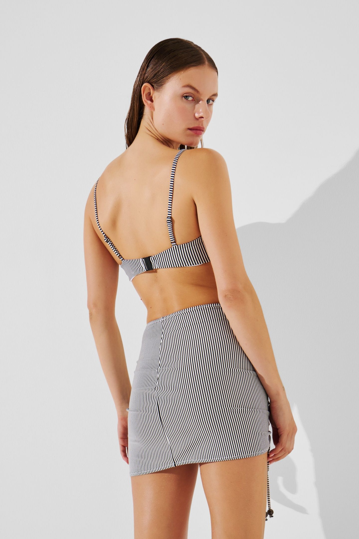 IKON STRIPE MINI ADJST PAREO WHITE-BLACK STRIPE 2