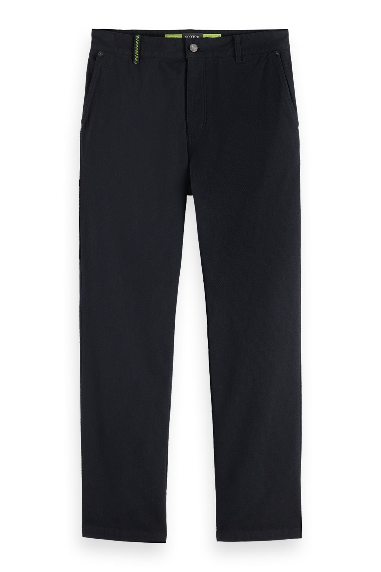 THE VERVE - STRUCTURED COTTON CARPENTER PANT CHARCOAL ART 1