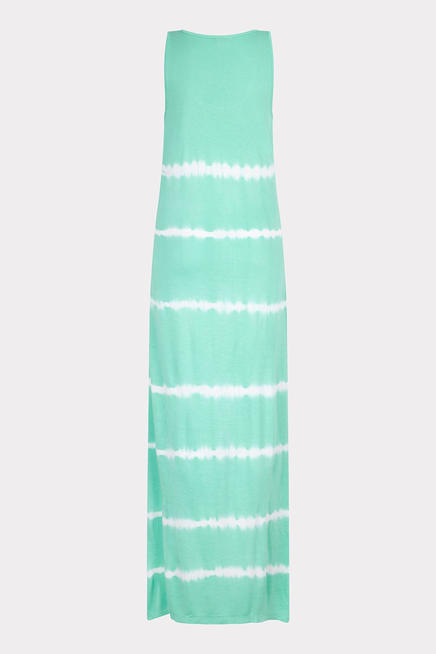 DRESS LONG SPLIT TIE DYE GREEN 5