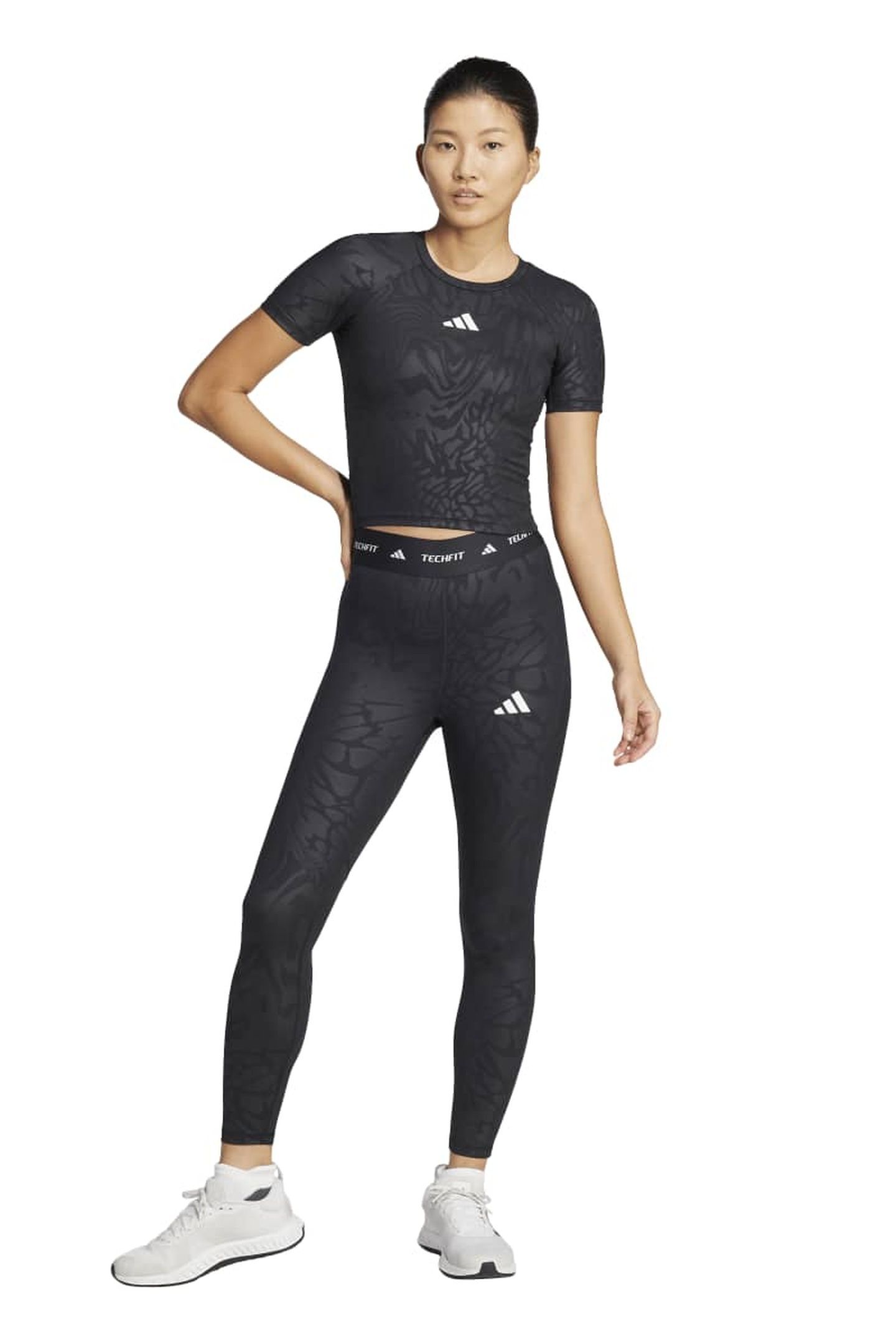 PERFORMANCE TECHFIT PRINTED T-SHIRT BLACK 2