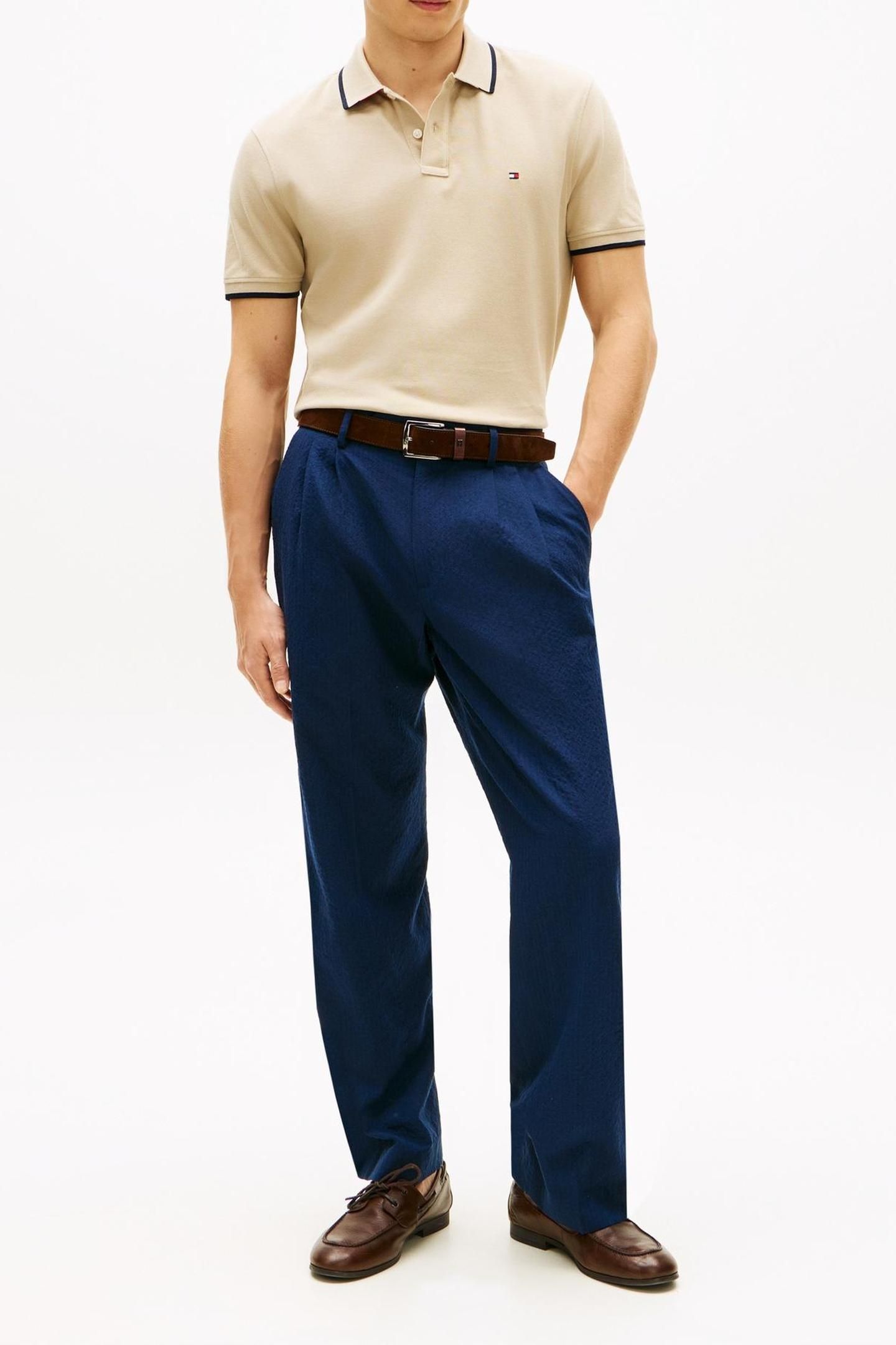 PIQUE UNDERCOLLAR POLO SANDALWOOD 1