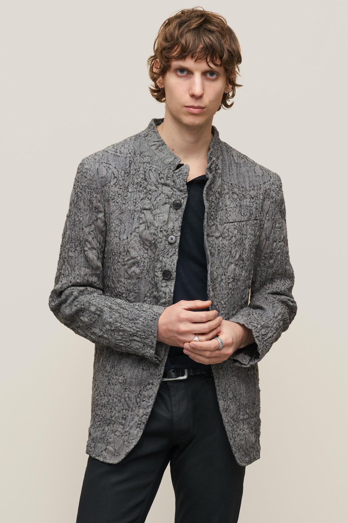 SLIM FIT SINGLE BREASTED SILVER 1