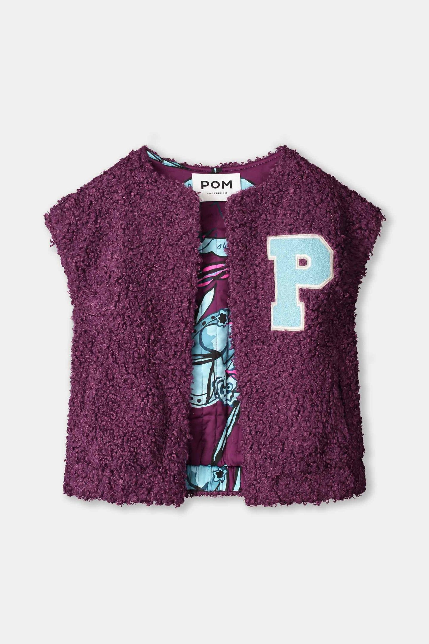 GILET - TEDDY BASEBALL PLUM 6