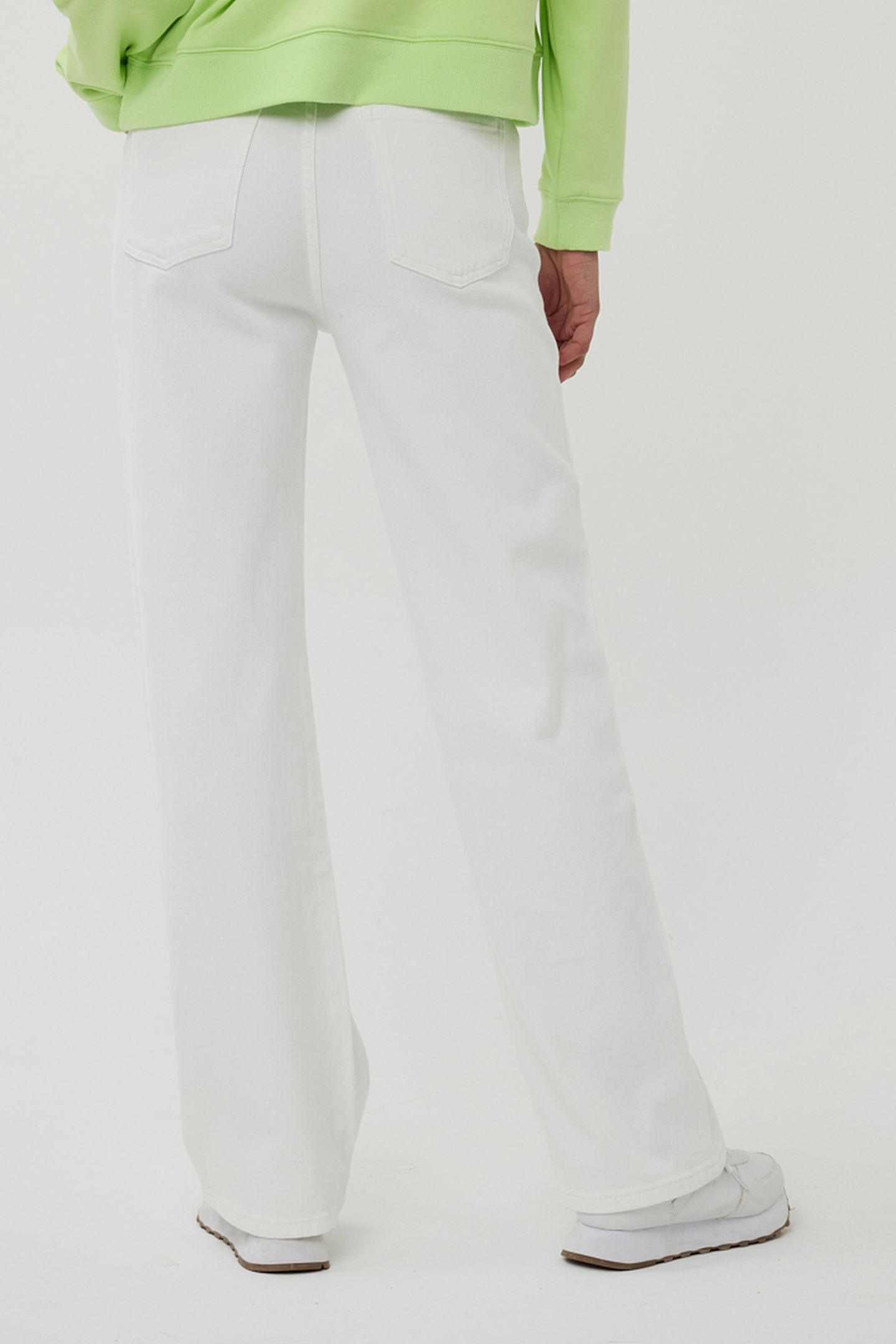 TROUSERS WIDE LEG JEANS OFF WHITE 3