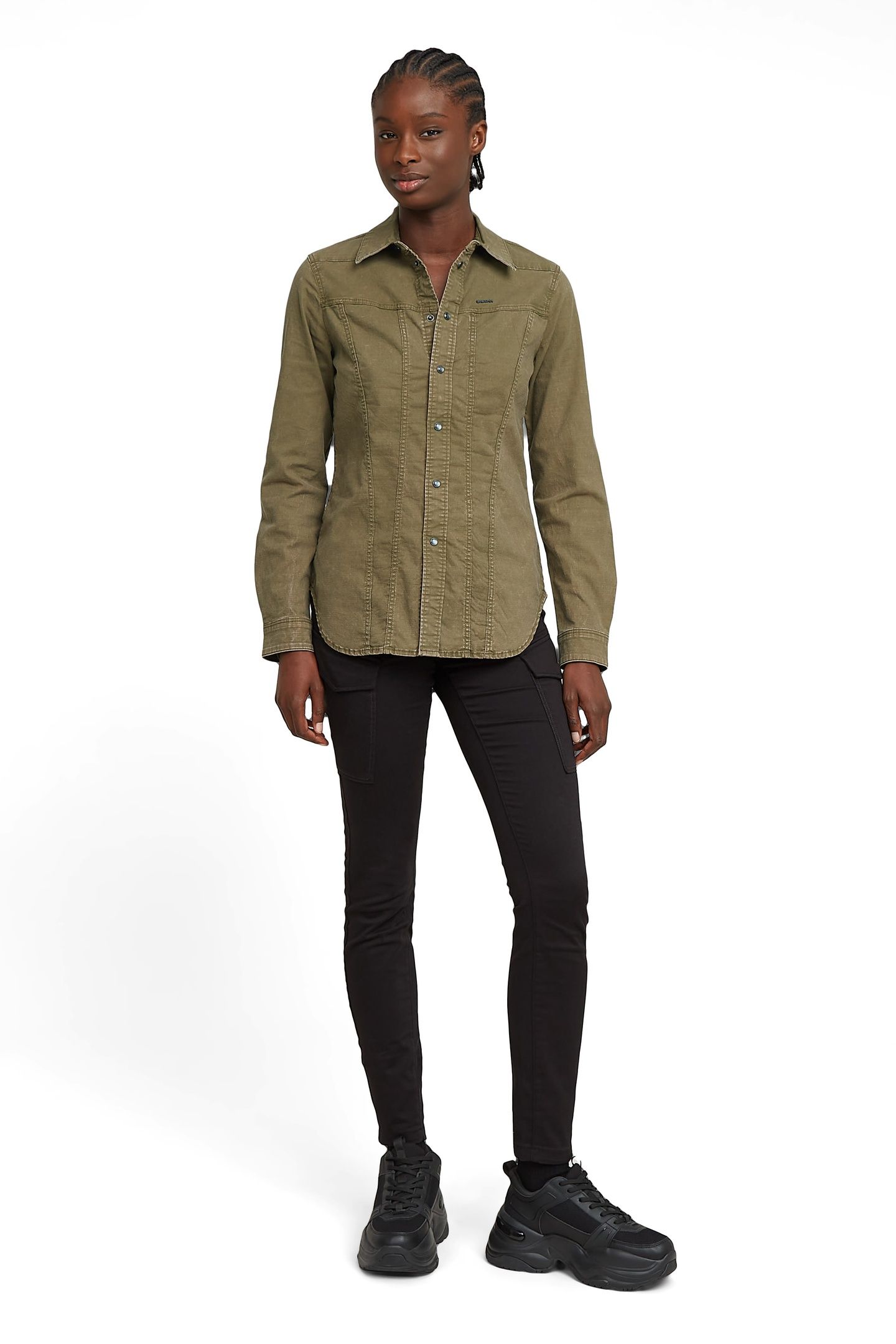 BLOSSITE G-SHAPE ARMY HIGH SKINNY BLACK 1