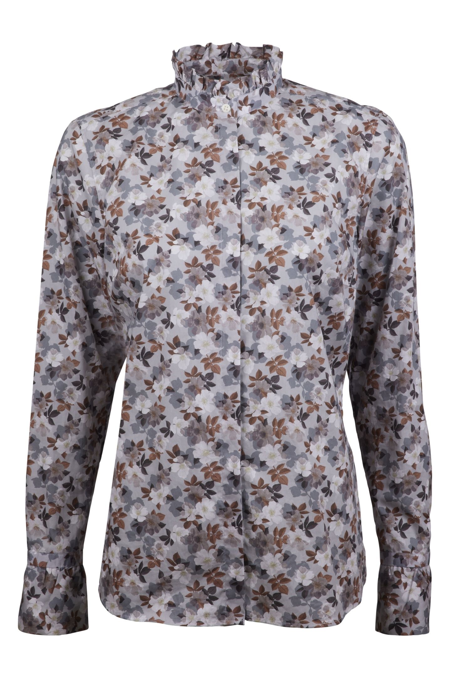DARYA BLOUSE LIGHT GREY PATTERN 1