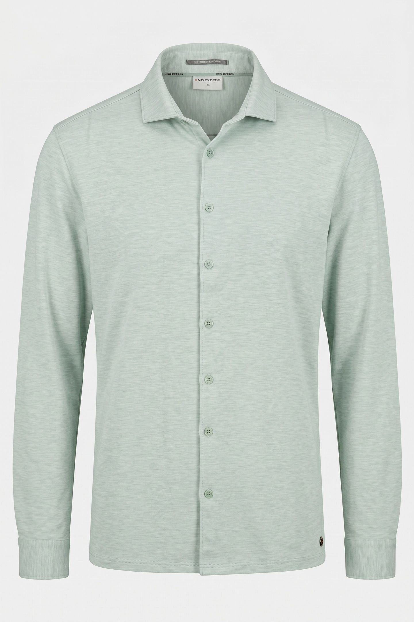 SHIRT JERSEY MELANGE STRETCH MINT 4