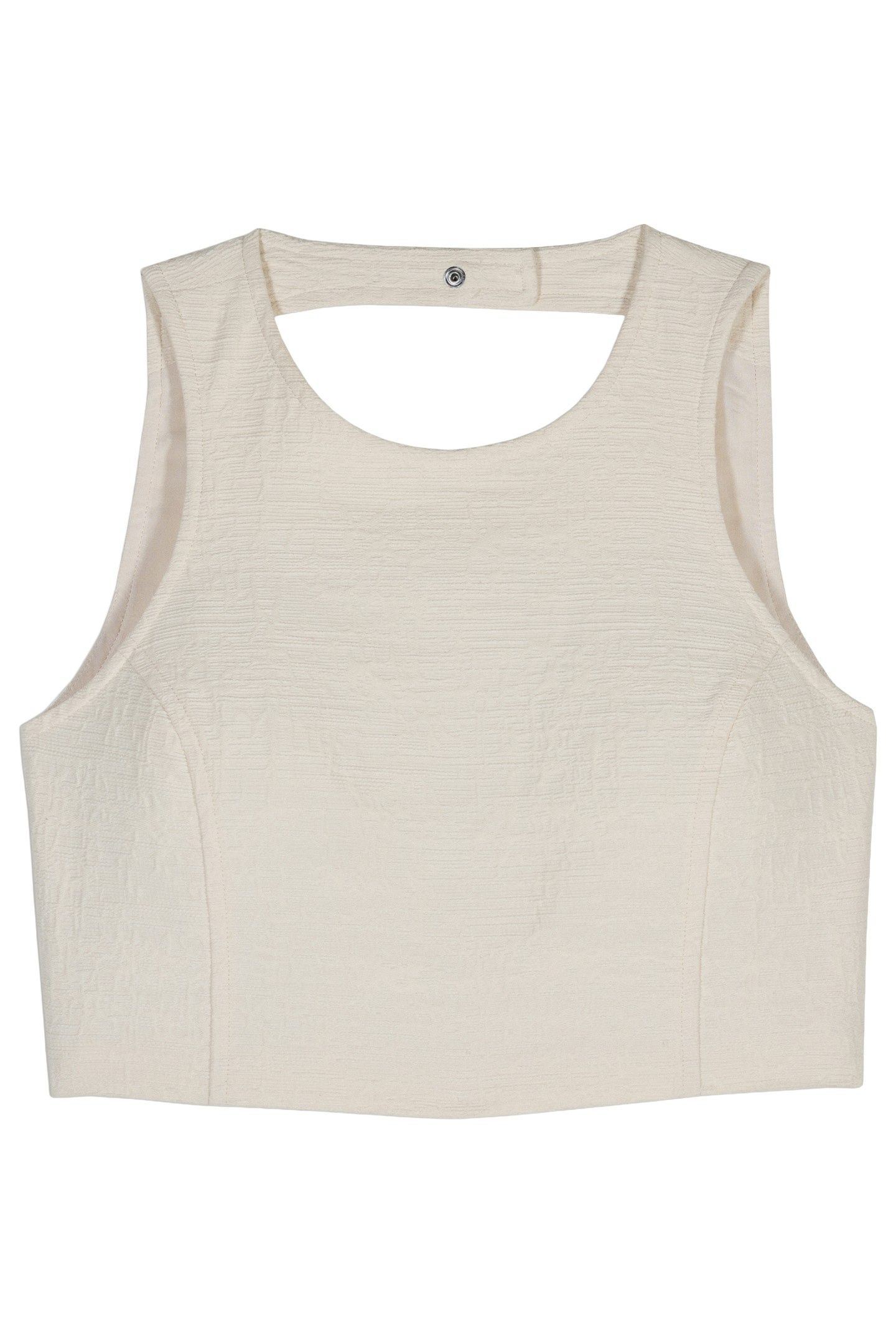 TOP HOODY ECRU 1