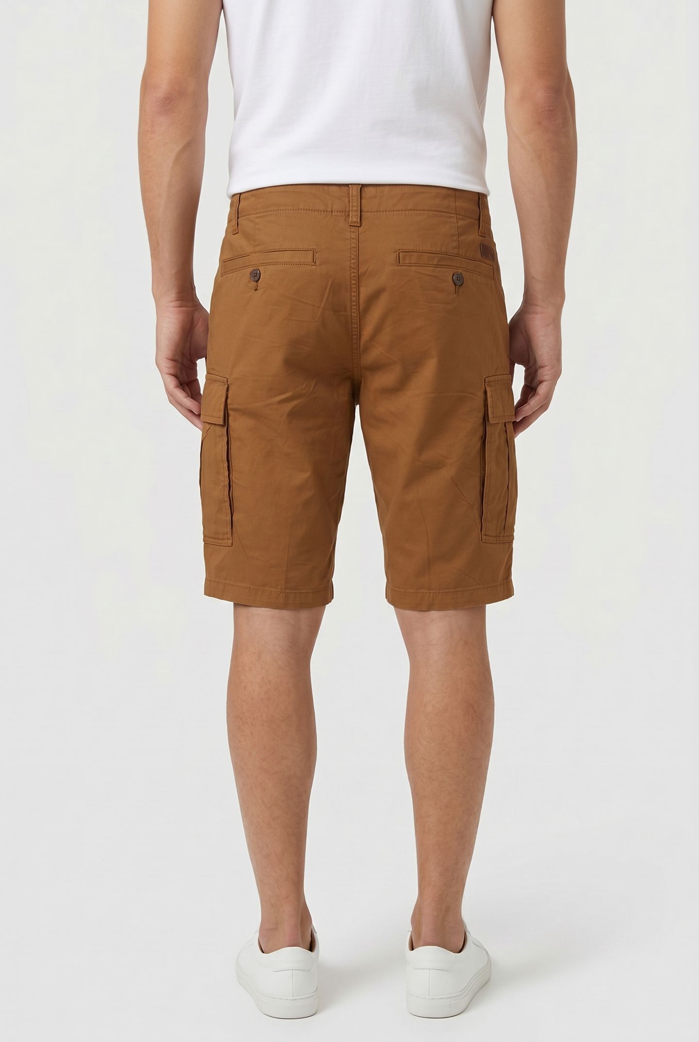 TWILL CARGO SHORT DARK BROWN 2