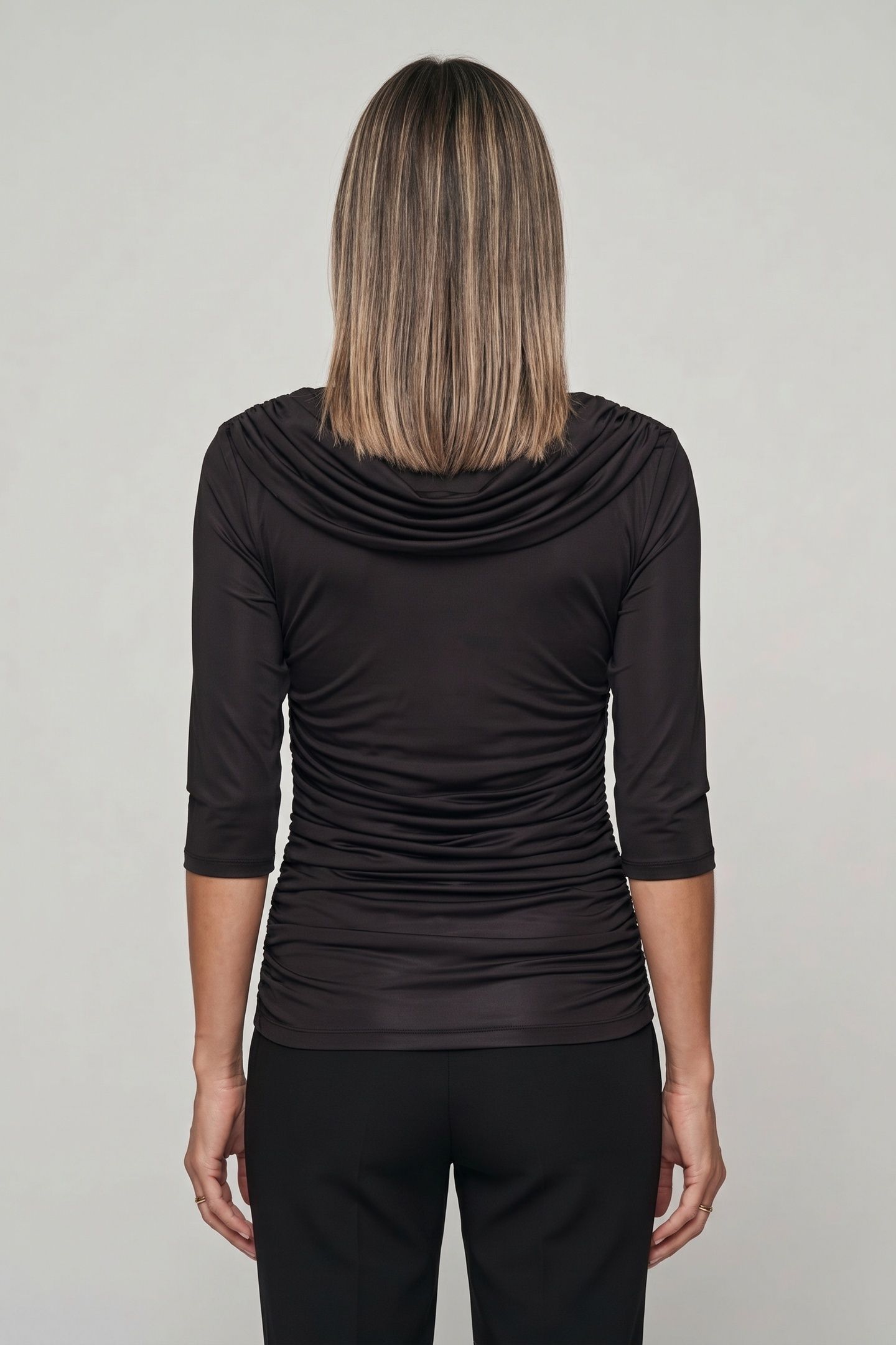 DRAPEY 3/4 LSV T-SHIRT BLACK 2