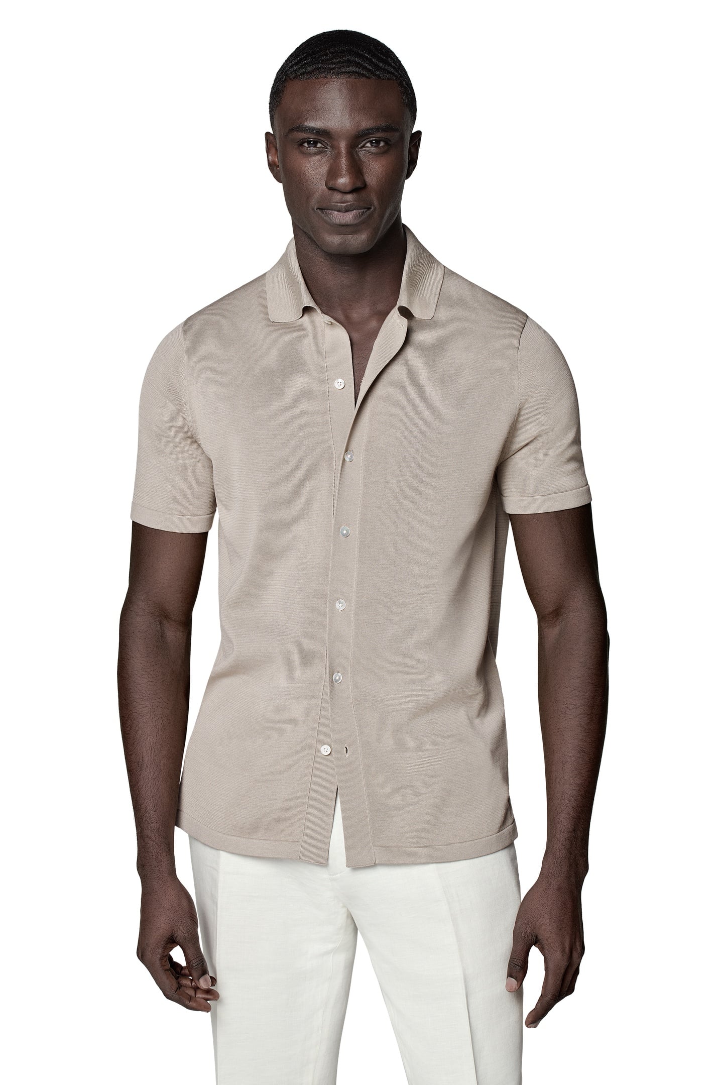 SS POLO CARDIGAN MUSHROOM POLO 2
