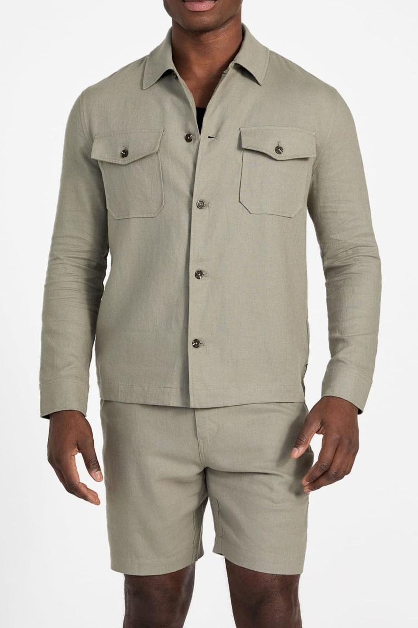 GUESS ECO FLETCHER LINEN OVER SAGE PLANT MULTI 2