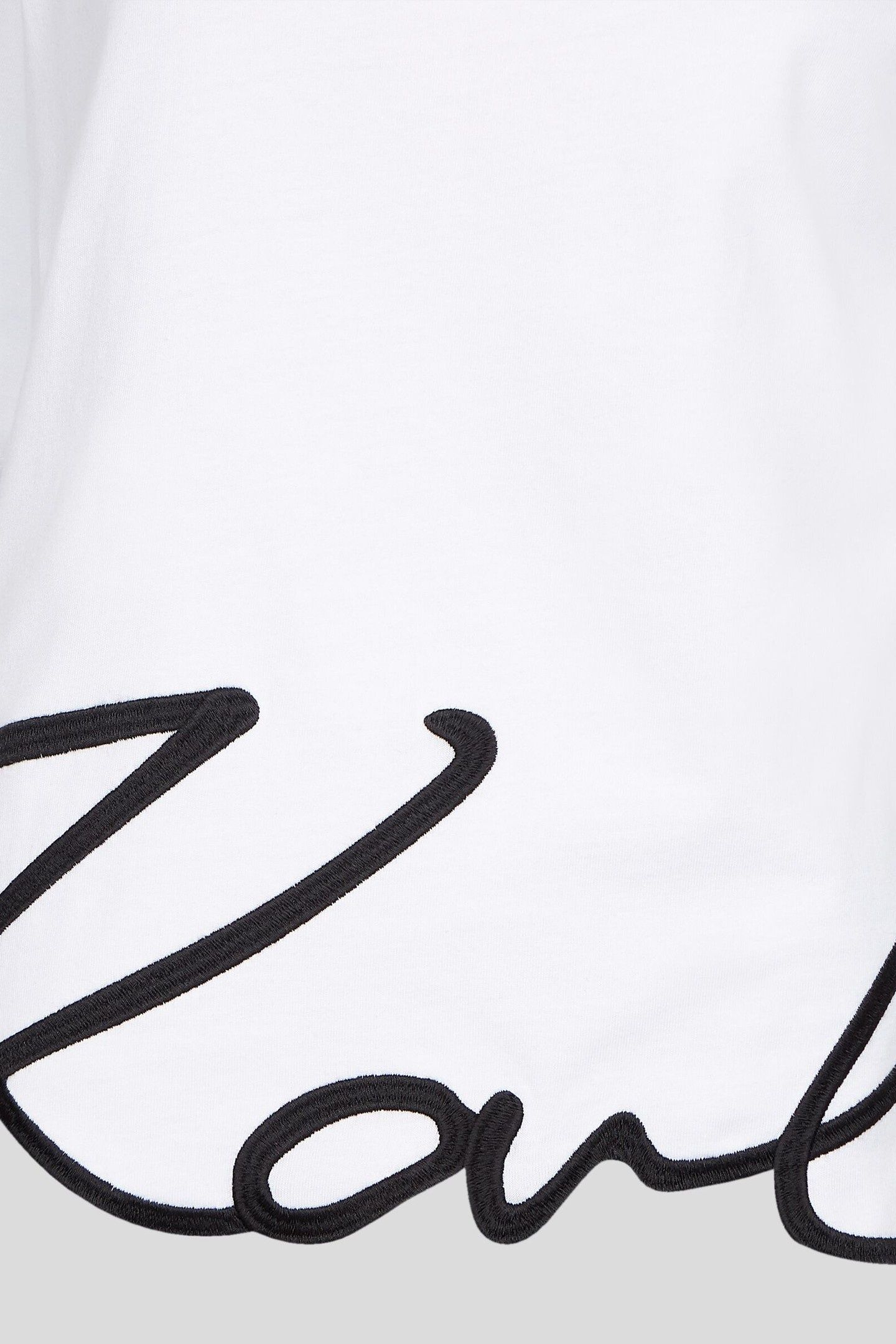 KARL SIGNATURE HEM T-SHIRT WHITE 7
