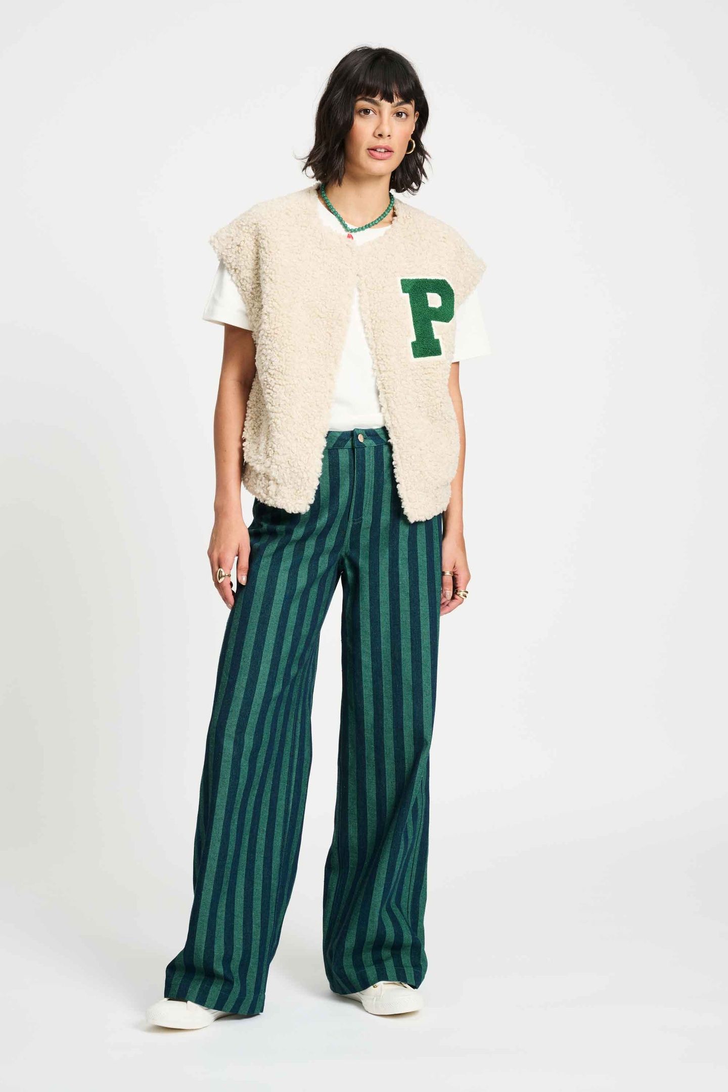 GILET - TEDDY BASEBALL ECRU 2