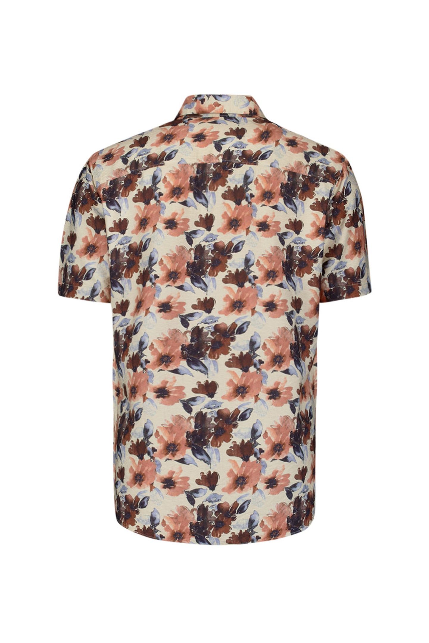 SHIRT SHORT SLEEVE ALLOVER PRINTED TWILL SKY 2
