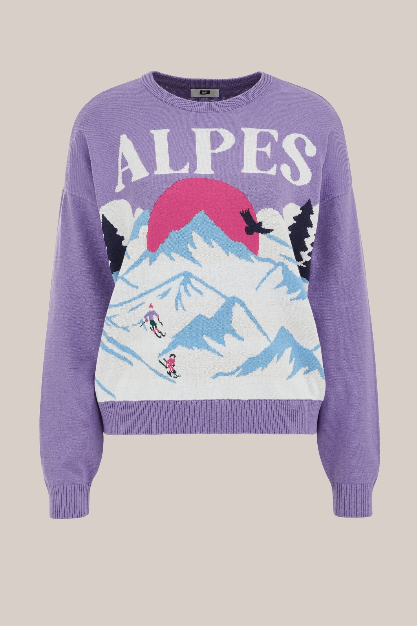 KNITTED PULLOVER PURPLE 4