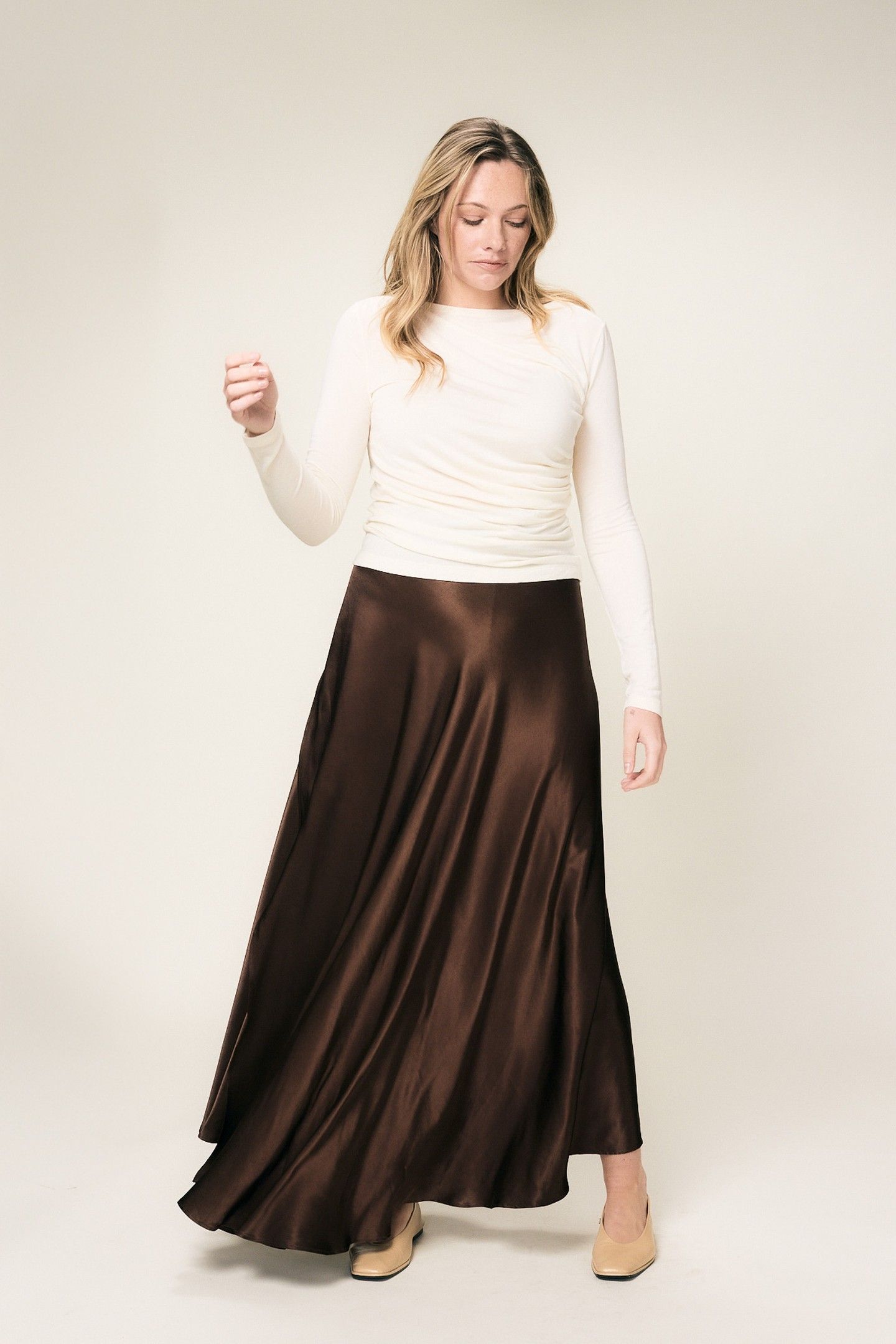 HAZEL SKIRT WALNUT 1