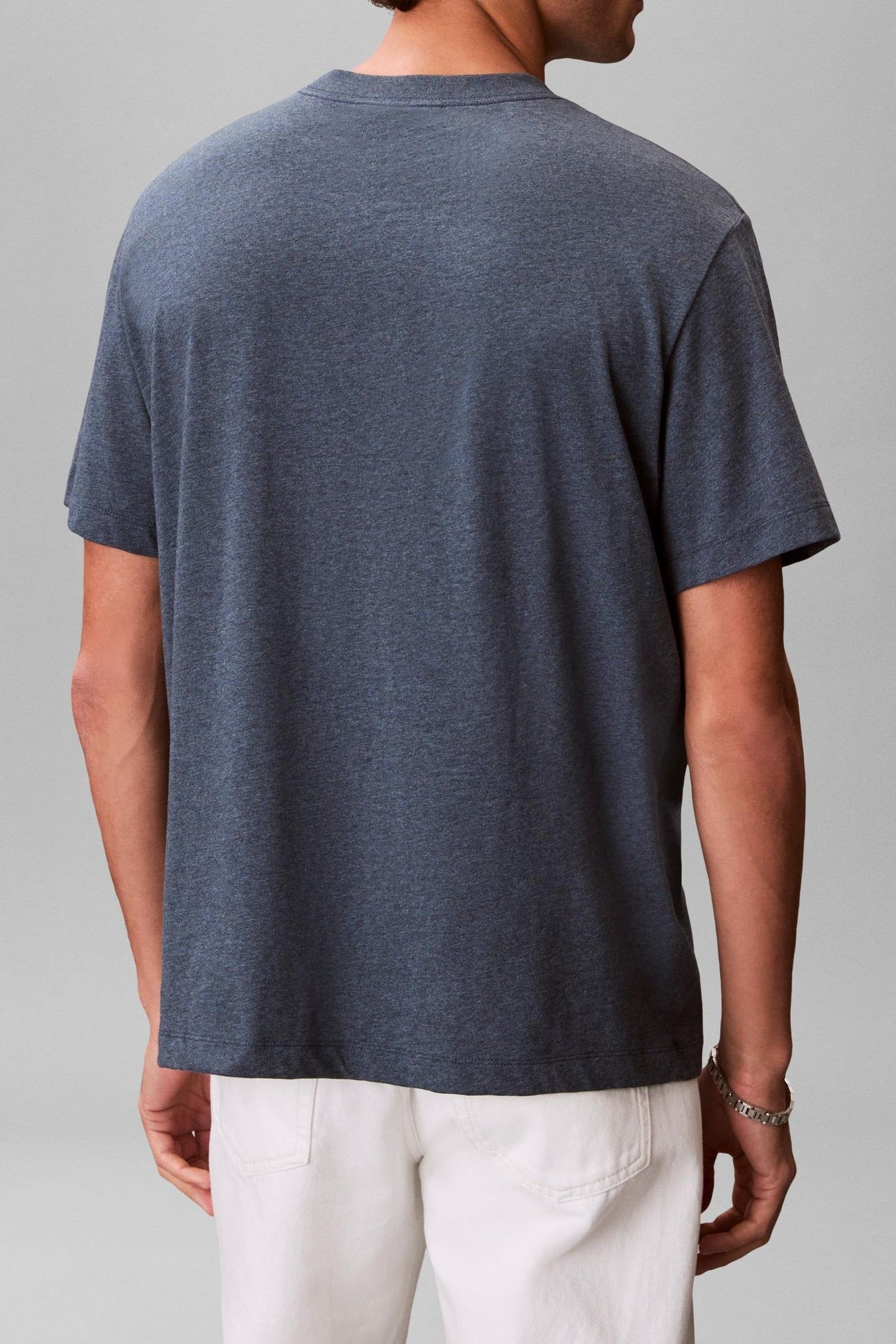 SS HERO MONOLOGO TEE NEARLY NAVY HEATHER 4