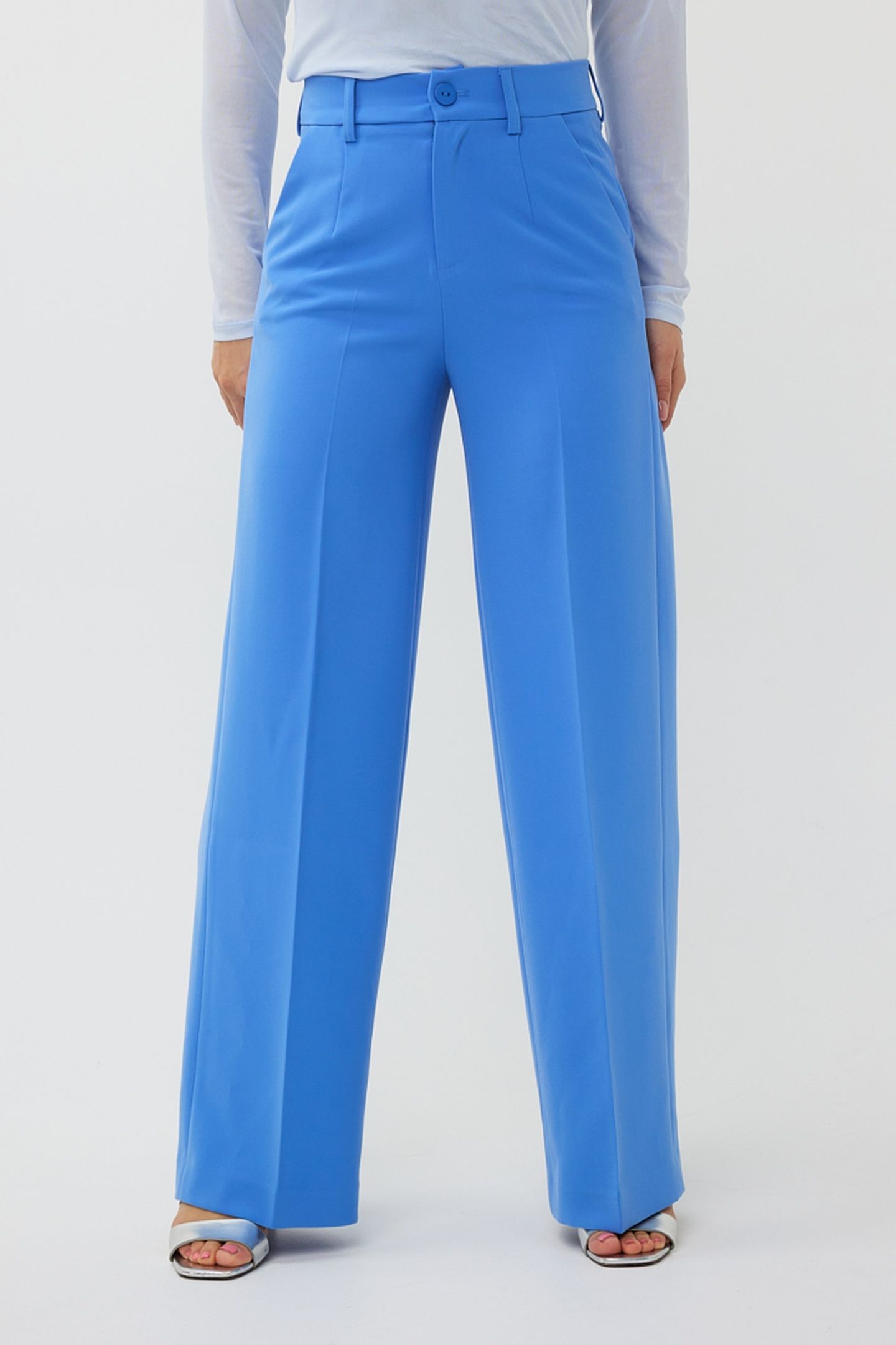 TROUSERS WIDE ELASTIC CITY BLUE 1