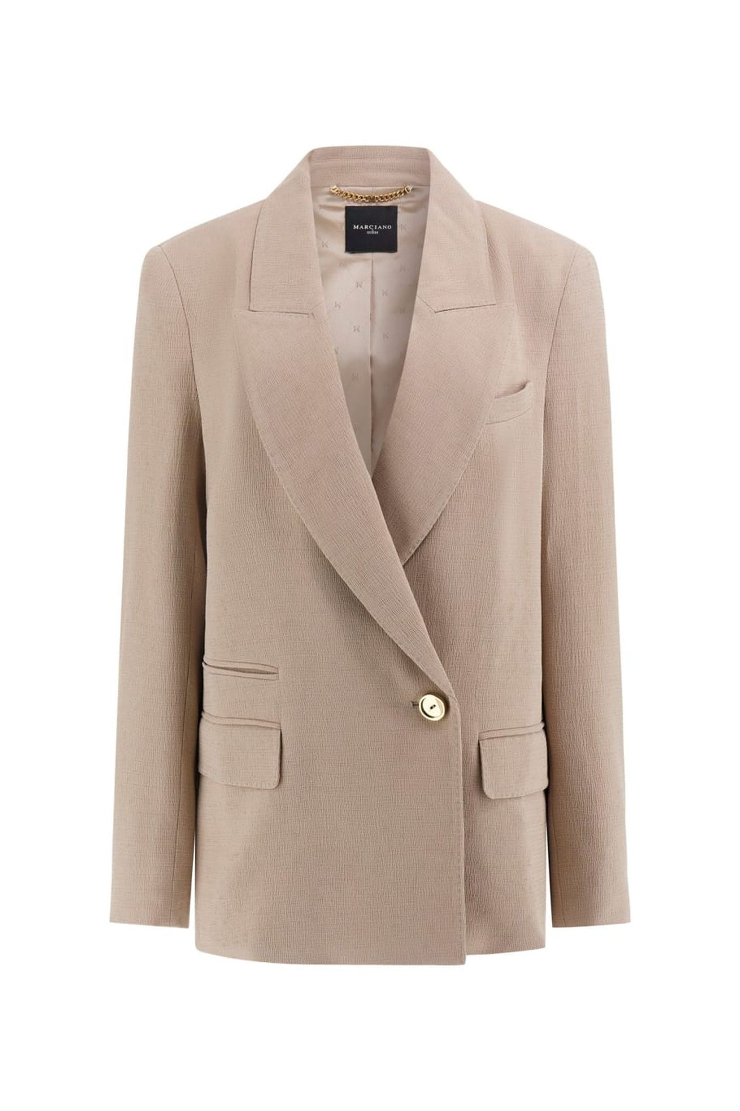 ARIANA DOUBLE BREAST VELVET TAUPE 4