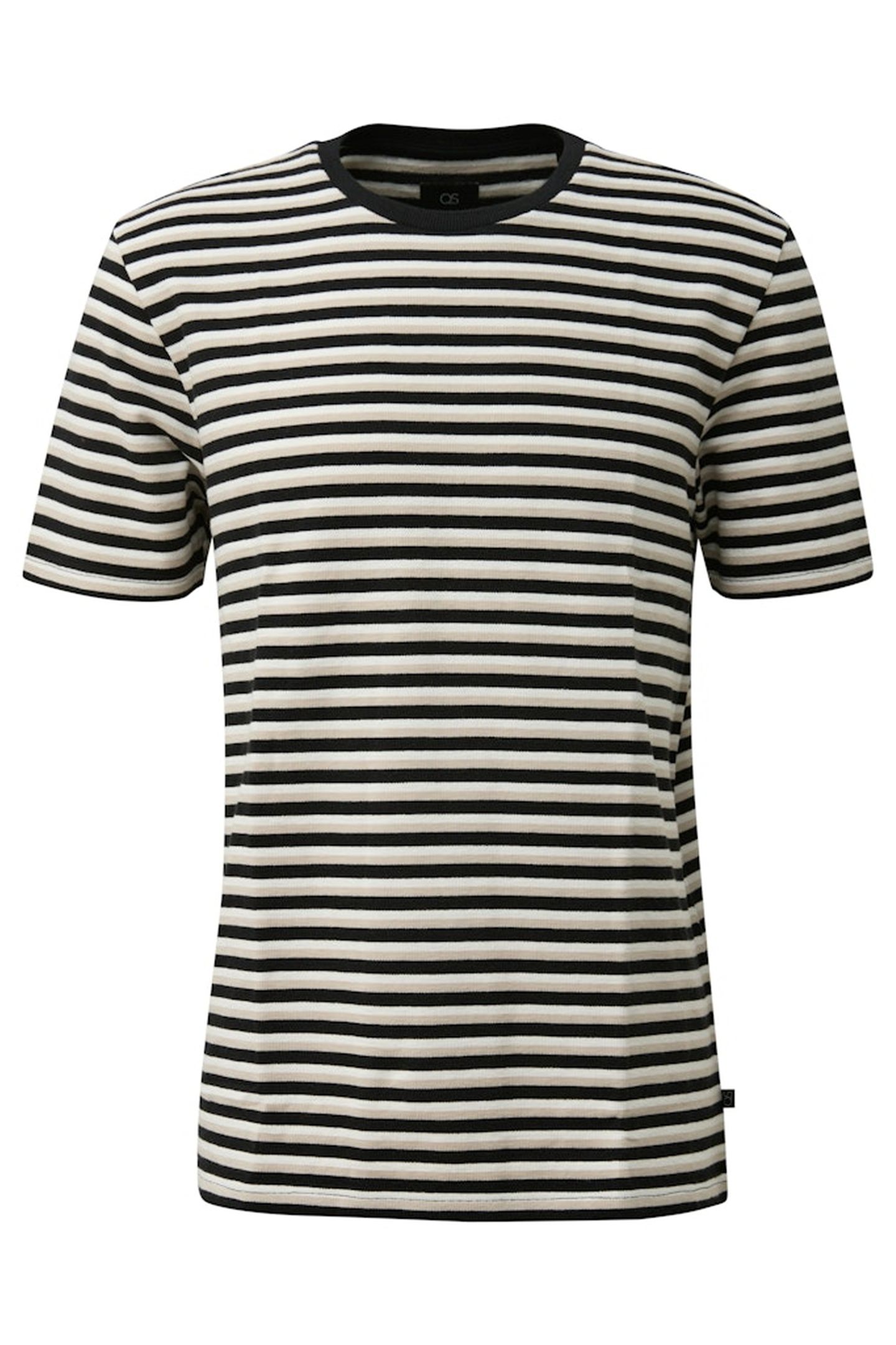 S.OLIVER-QS T-SHIRTS GREY/BLACK 7
