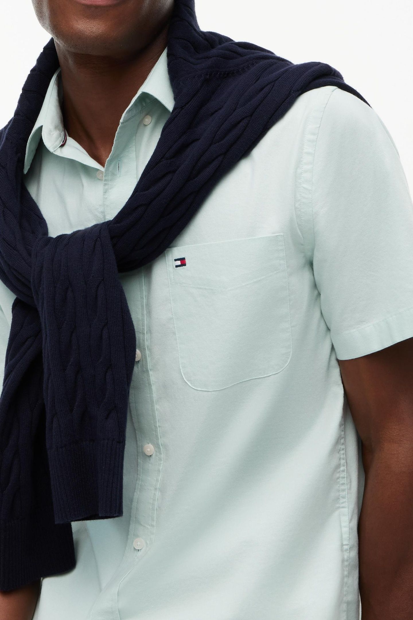 LIGHT OXFORD SOLID SHIRT CRUSHED MINT 5