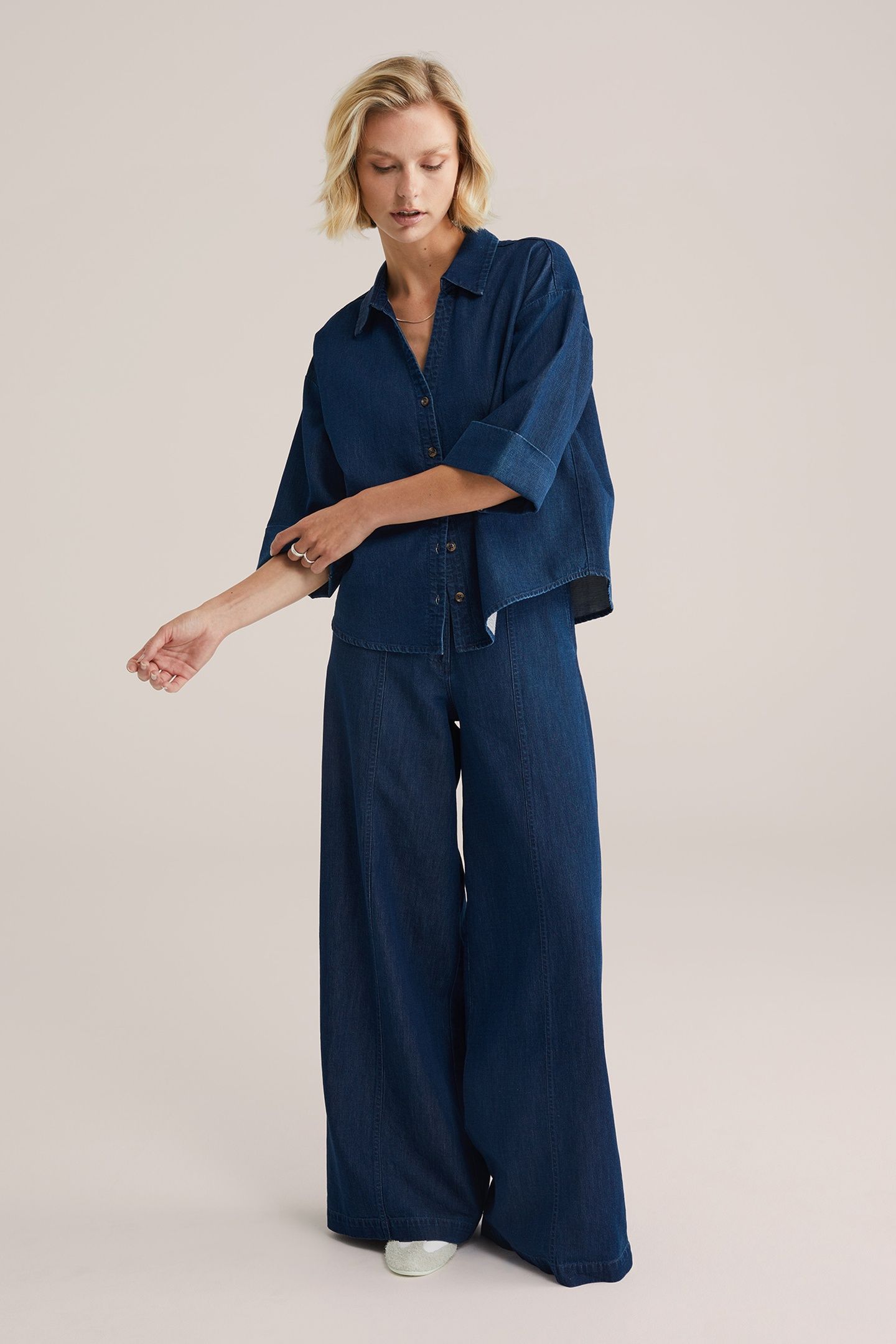 BLOUSE DARK BLUE 2