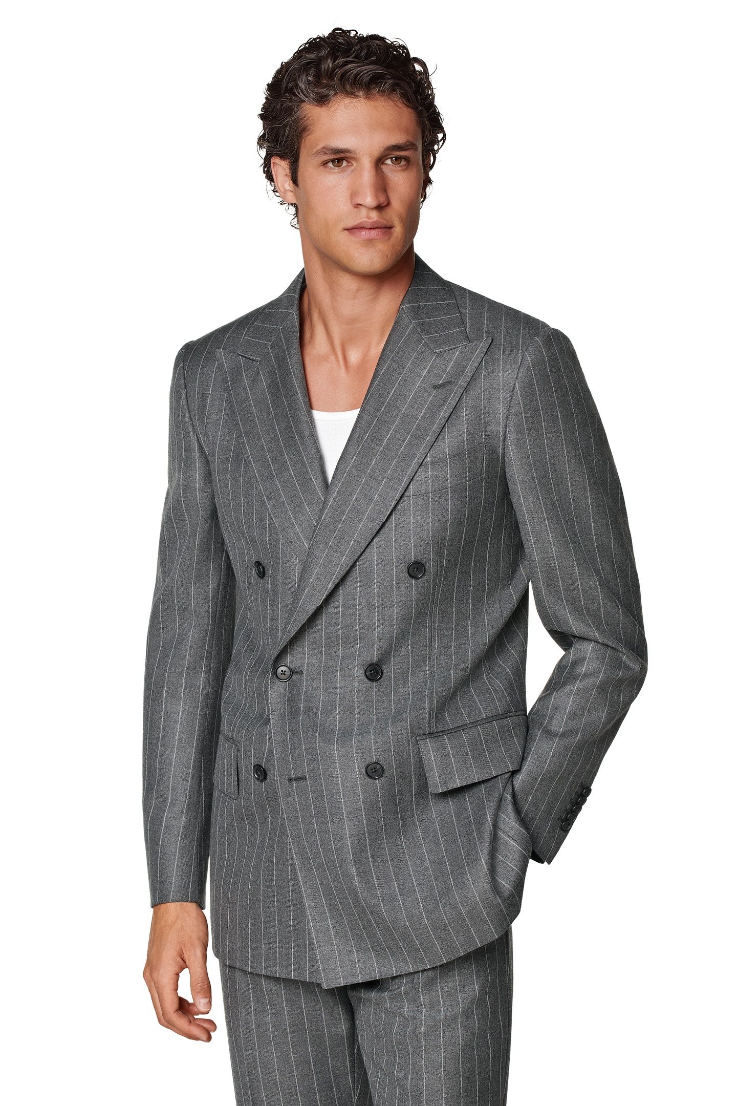 MILANO MID GREY PURE WOOL NESTED SUITS MID GREY 2