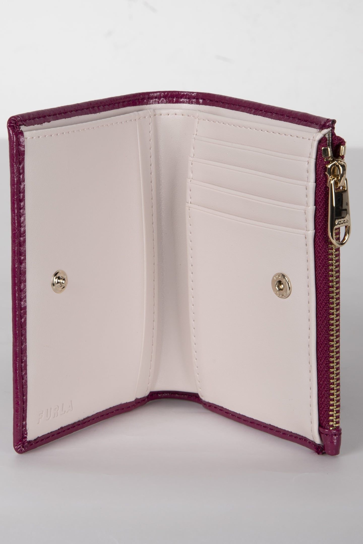 CLASSIC SMALL BI-FOLD W/ ZIP RASPBERRY+BALLERINA 5