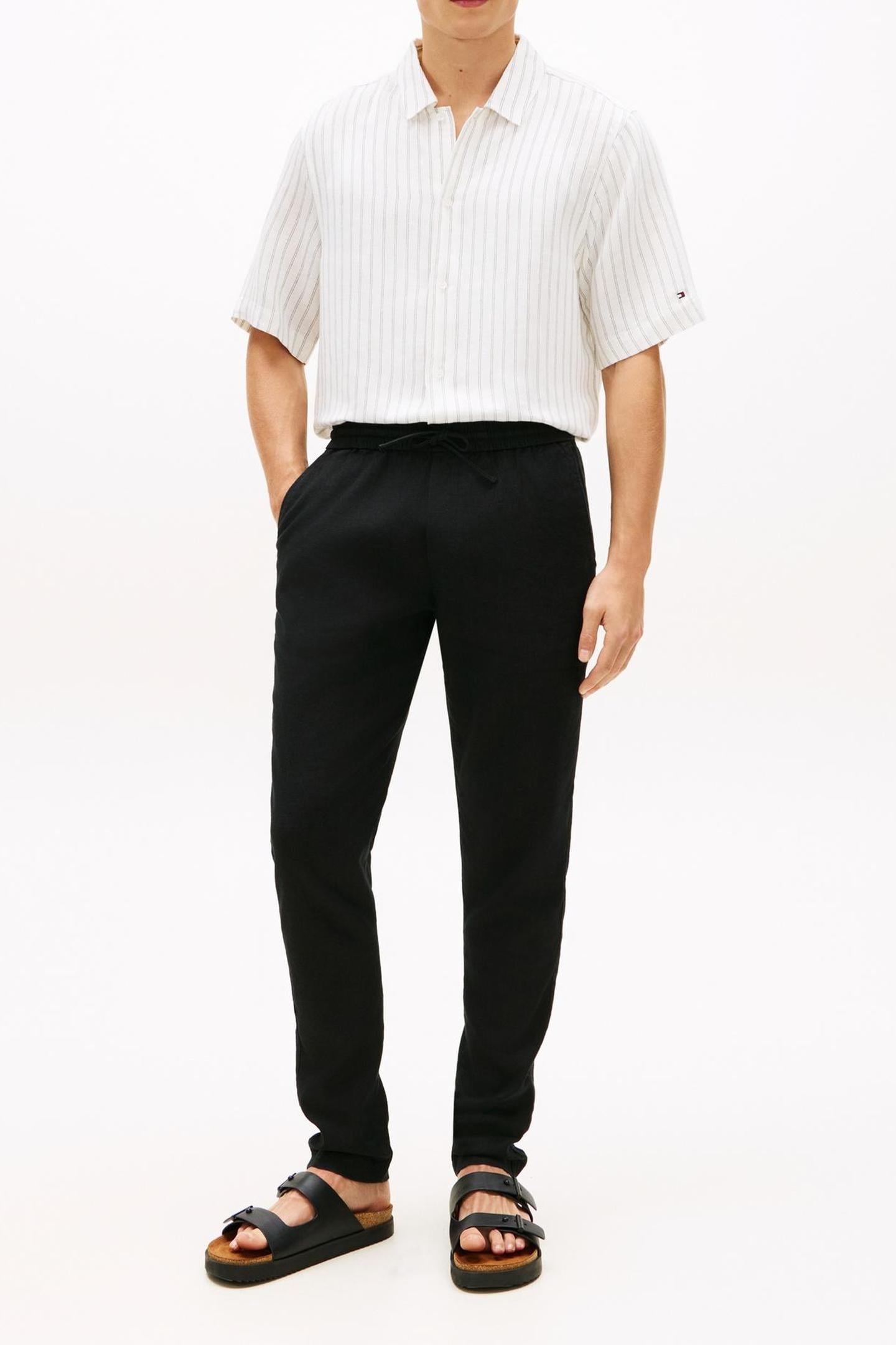HARLEM PO SORONA LINEN CHINO BLACK 1