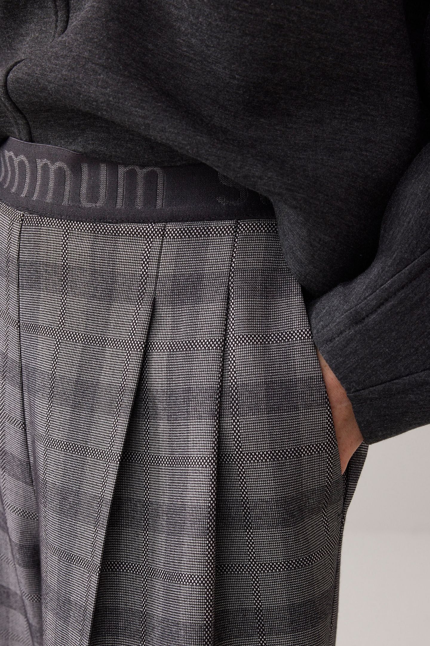 TROUSERS CHECK BLACK 3