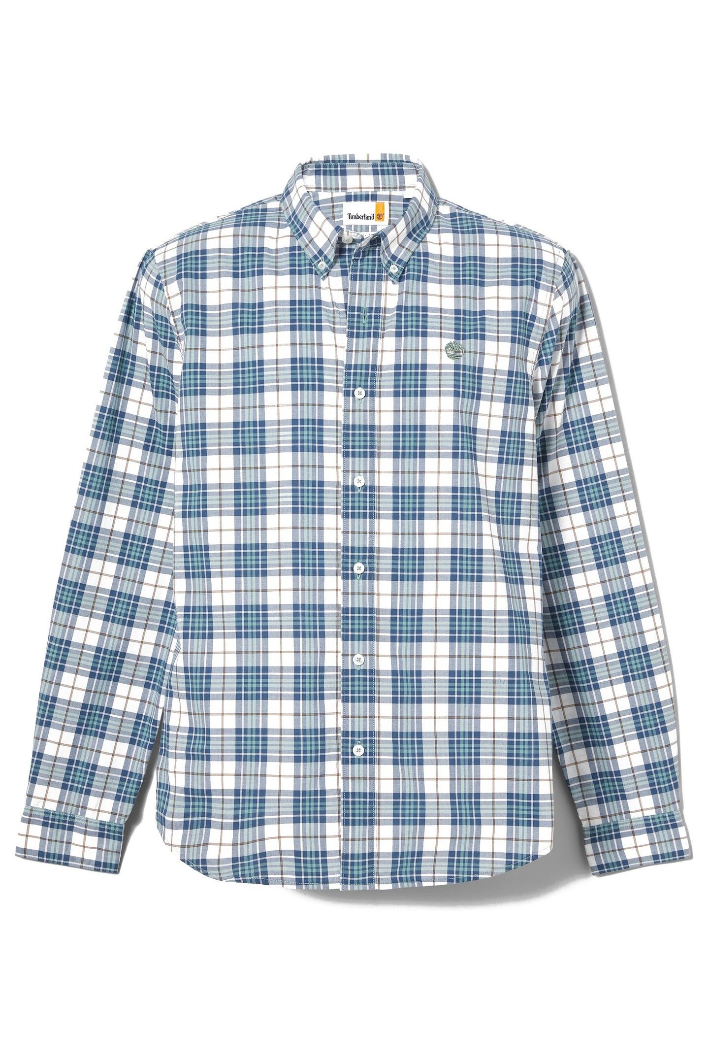 LS STRETCH POPLIN TARTAN SHIRT SLIM TRELLIS YD 4