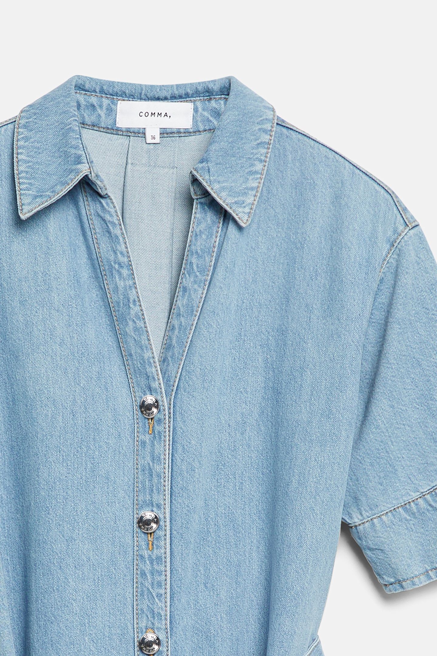 COMMA DRESSES BLUE DENIM 5