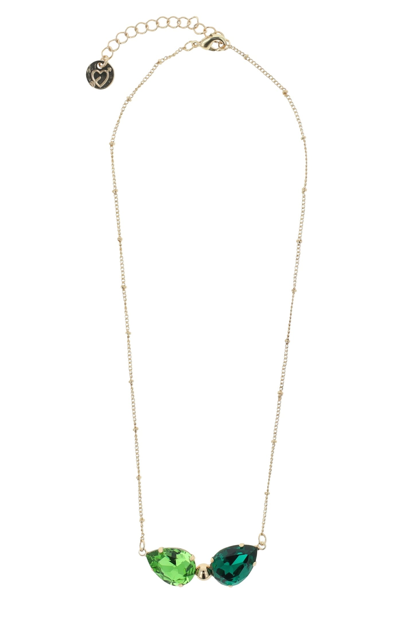 CLASSIC DROP NECKLACE GREEN GREEN 1