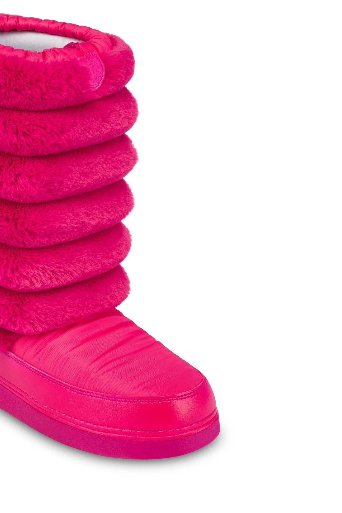 SNOW BOOTS IN NYLON AND SOFT FABRIC RED 2