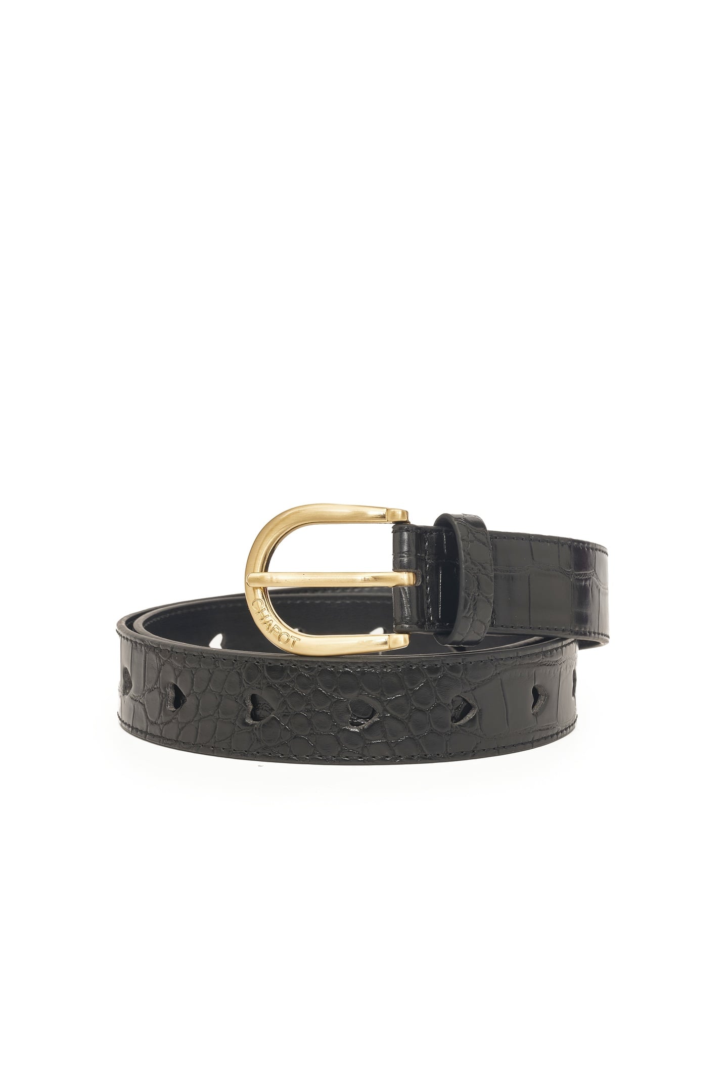 CUT IT OUT HEART BELT BLACK 1