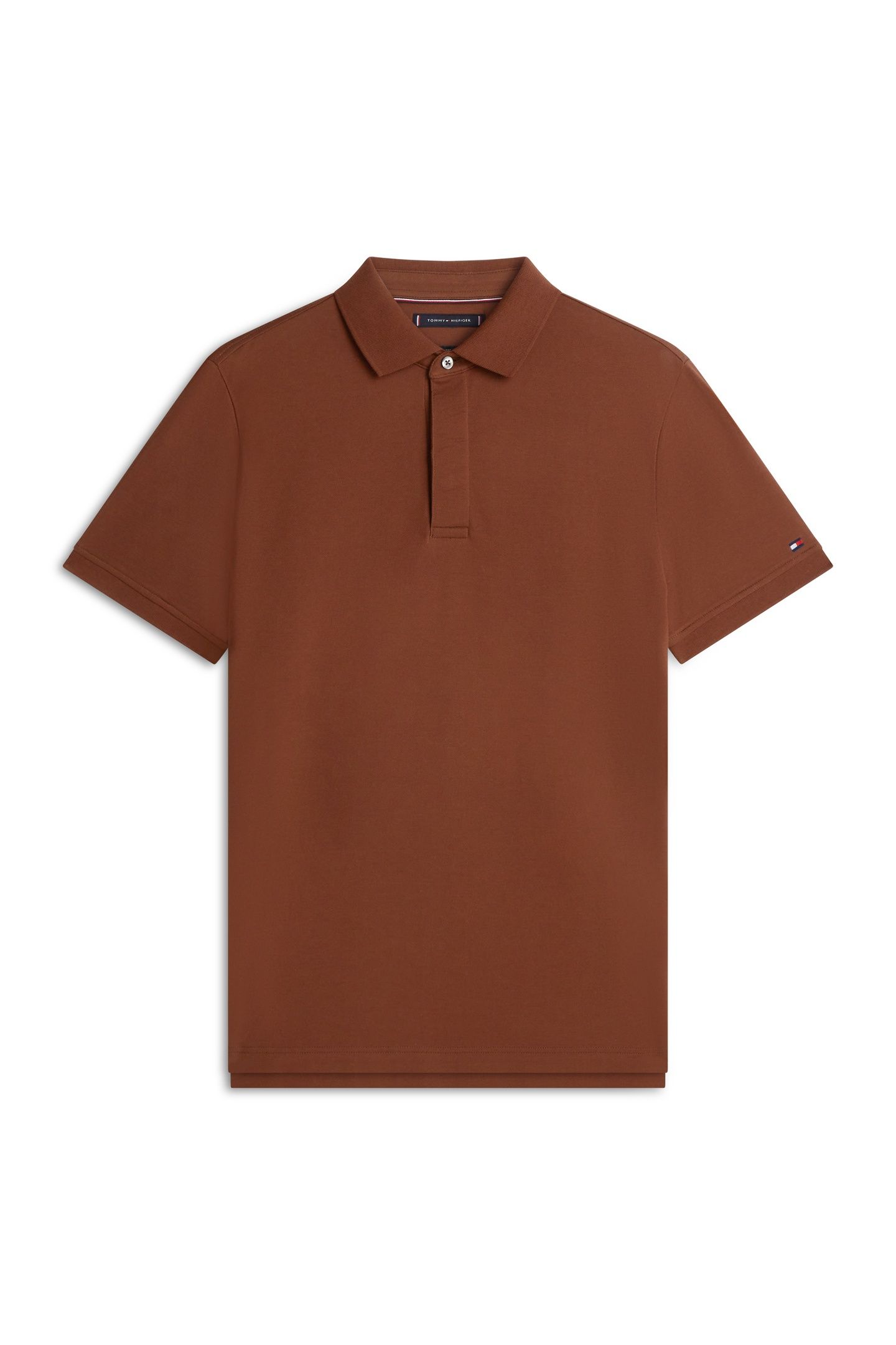HIDDEN PLACKET REGULAR POLO LEGACY BROWN 4
