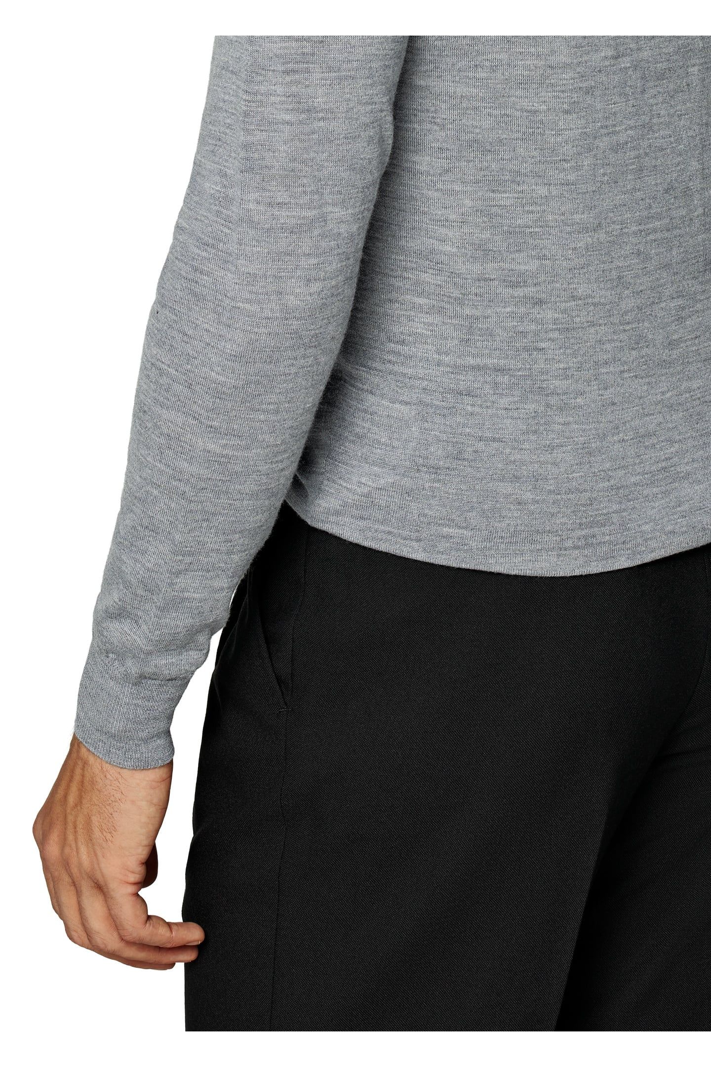 V-NECK MERINO CREW AND V NECK GREY 7