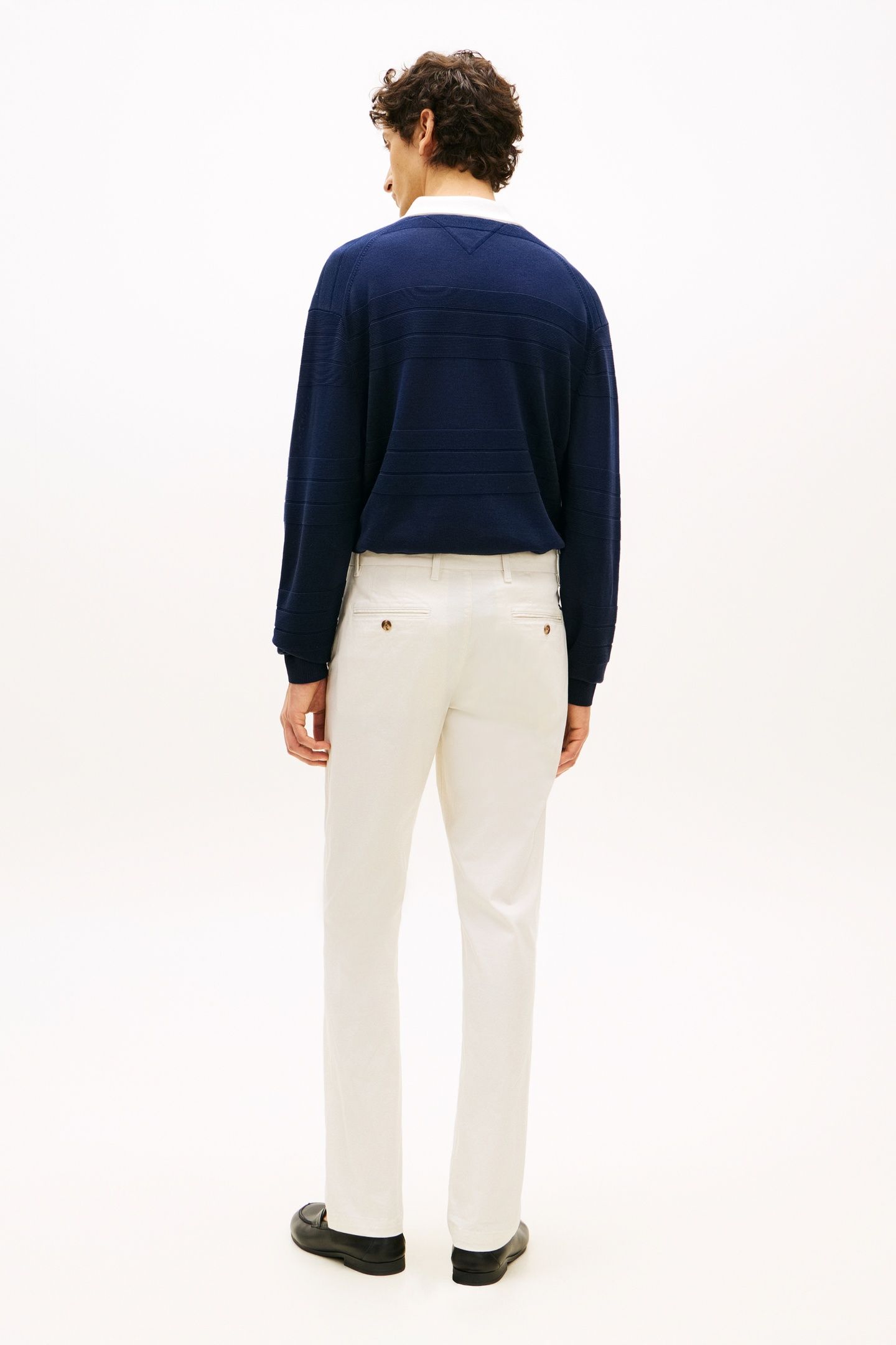 DENTON PRINTED STRUCTURED CHINO IVORY PETAL 3