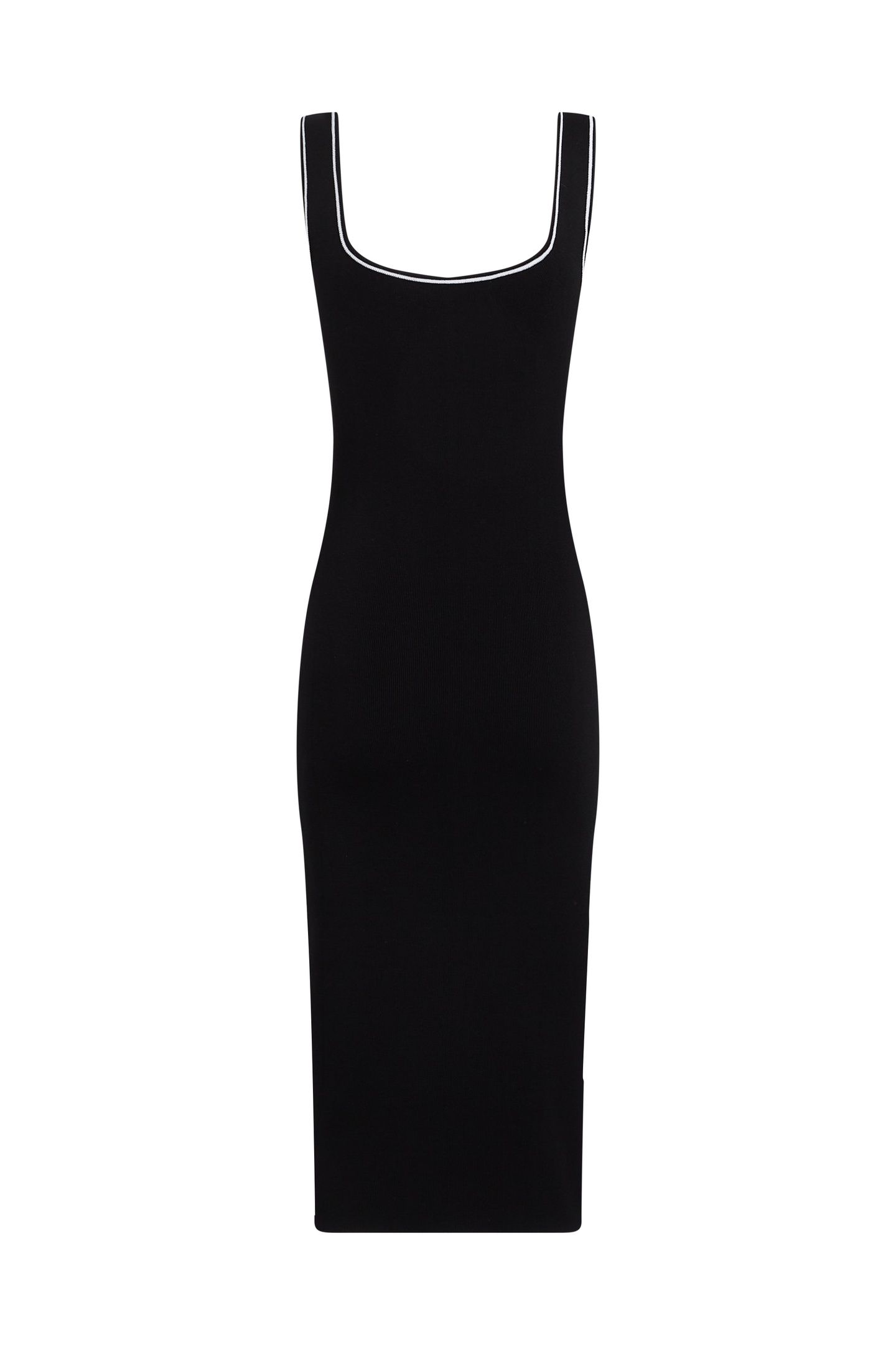 KNIT BODYCON DRESS BLACK 5