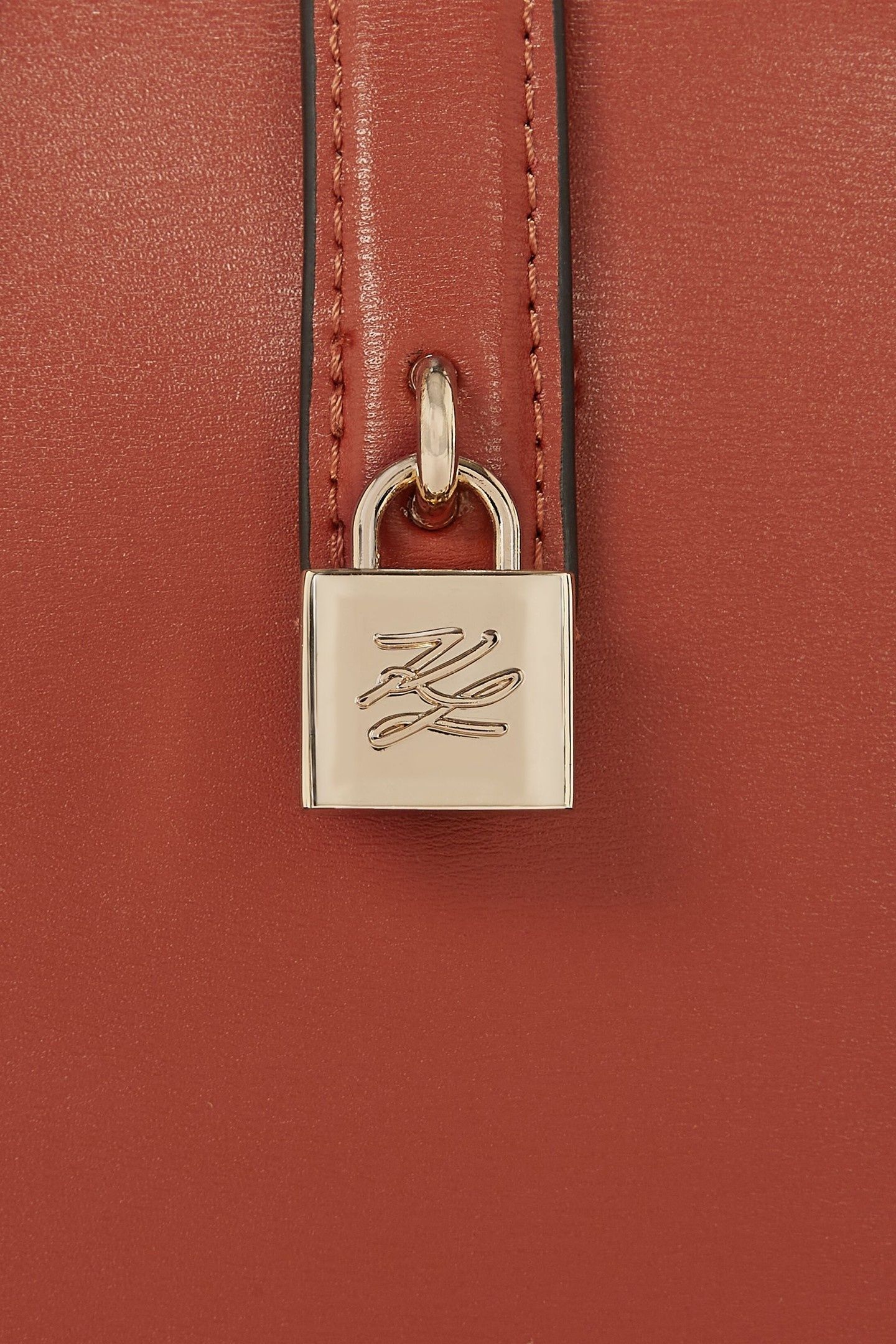 K/AUTOGRAPH PADLOCK MINI TOTE RED BRICK 5